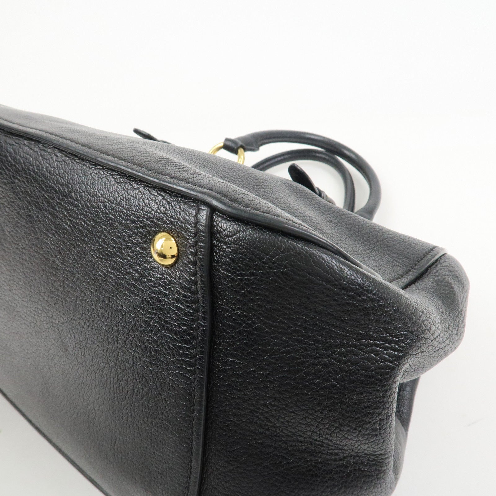 MIU MIU MADRAS 2Way Bag Hand Bag Shoulder Bag RL0058