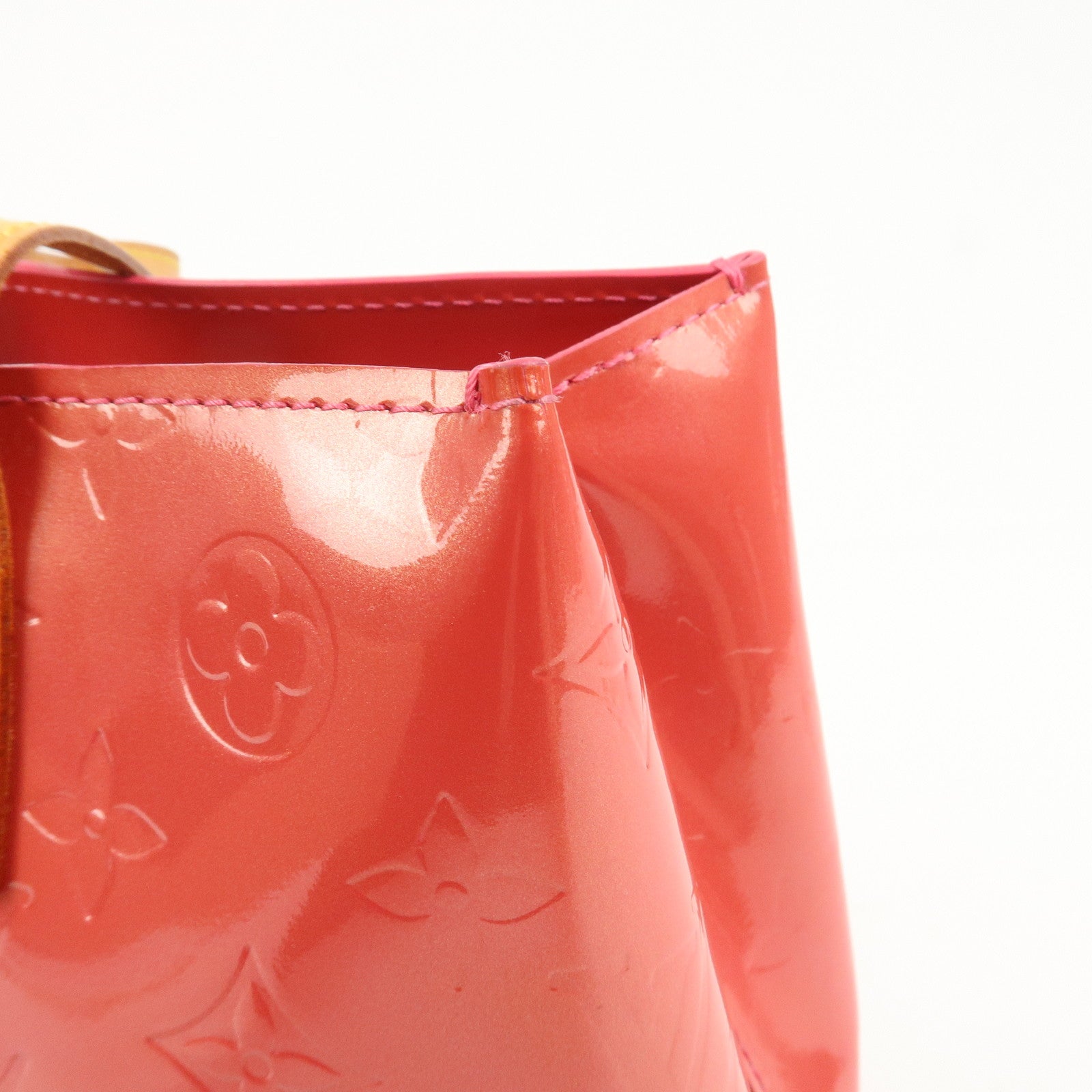 Louis Vuitton Monogram Vernis Lead PM Hand Bag Framboise M9132F