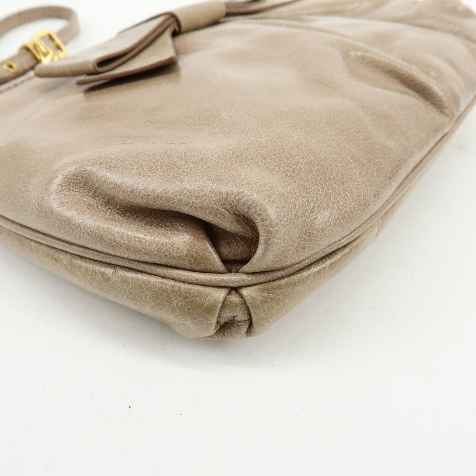 GUCCI PRADA MIUMIU Set of 3 Canvas Leather Pouch 29596/5N1681