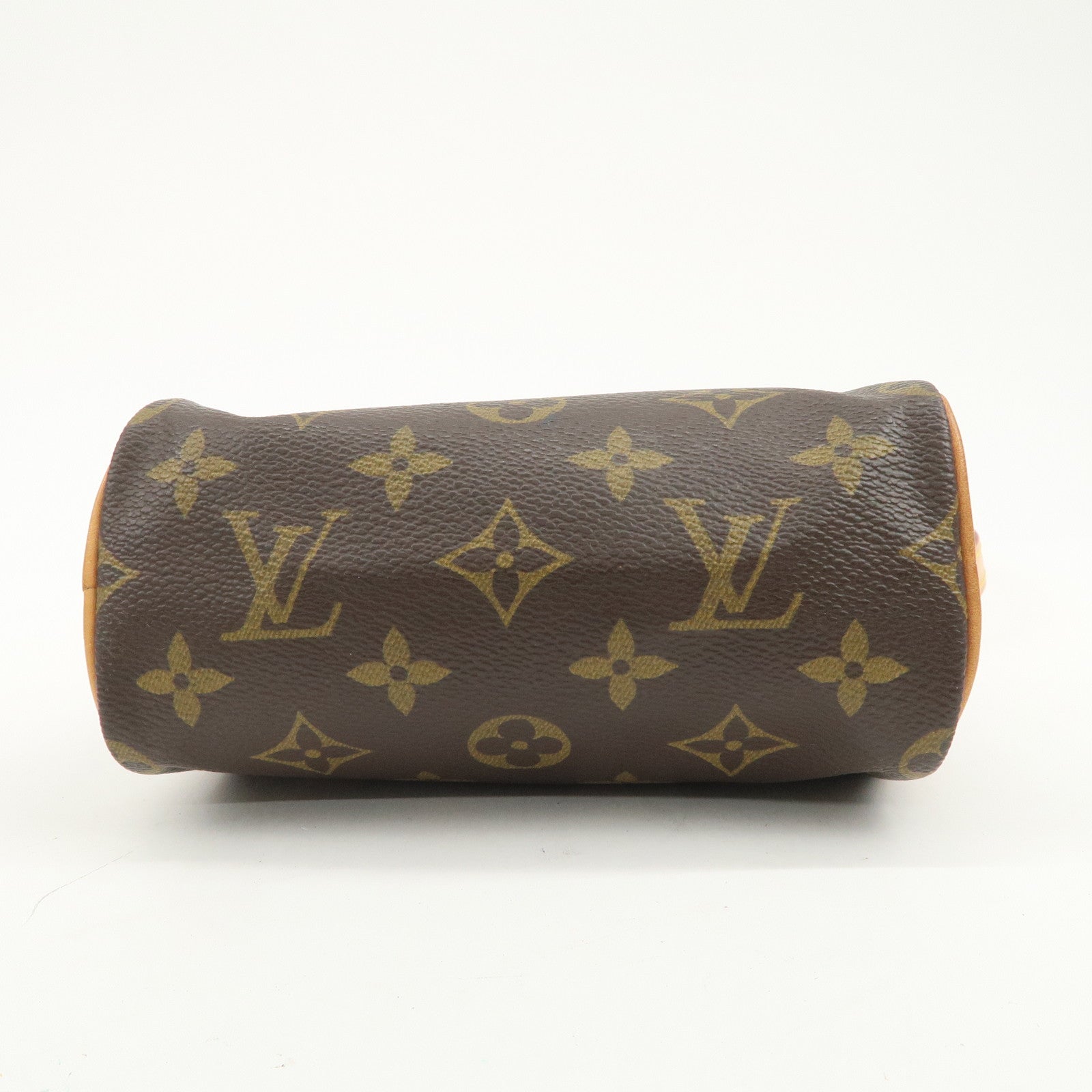 Louis Vuitton Monogram Mini Speedy Hand Bag Boston Bag Brown M41534