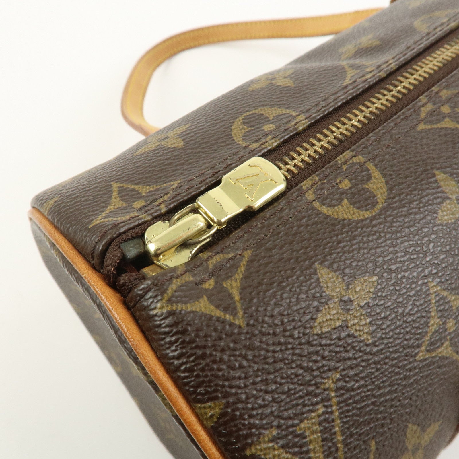 Louis Vuitton Monogram Papillon 26 Hand Bag Brown M51386