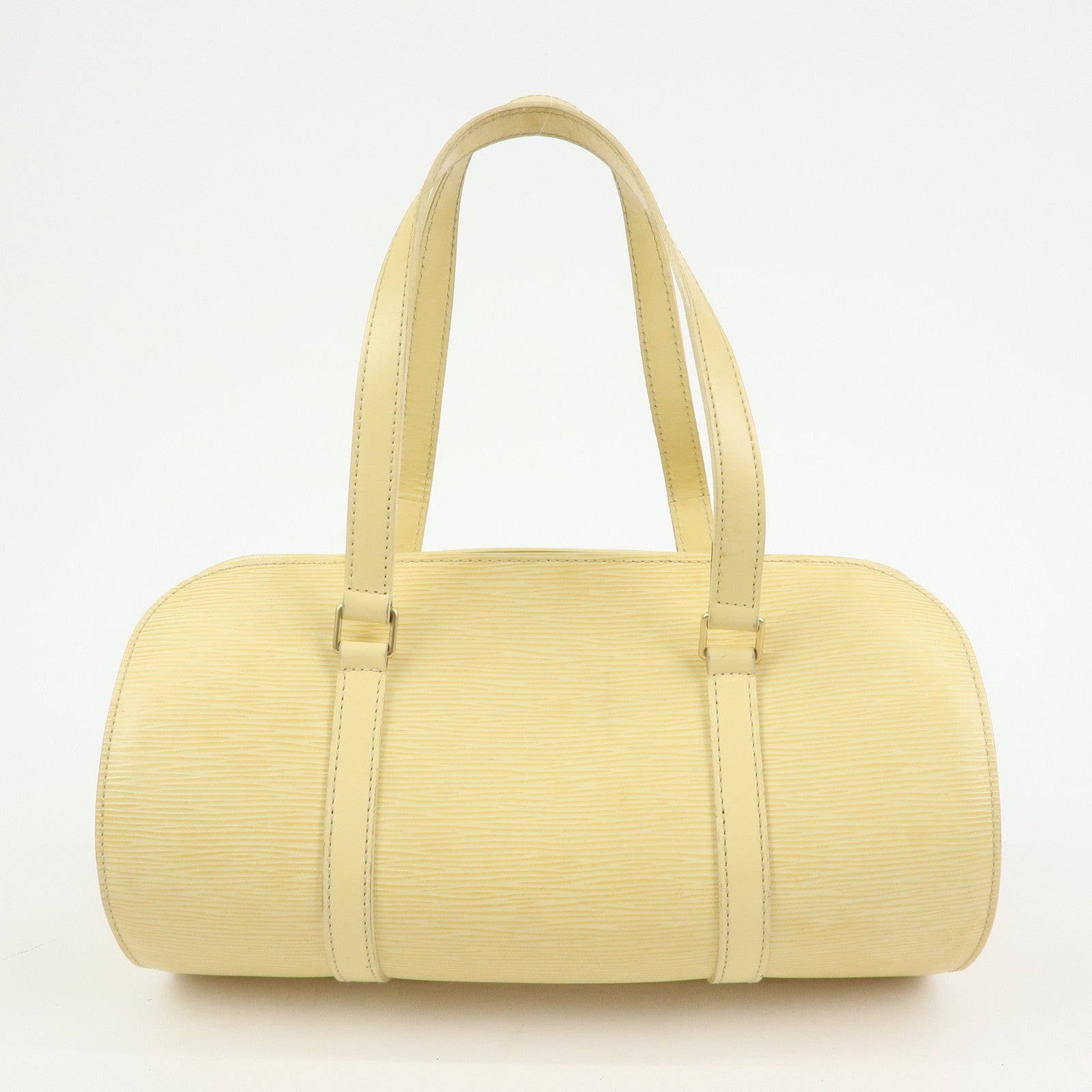Louis Vuitton Epi Leather Soufflot Hand Bag Vanilla M5222A