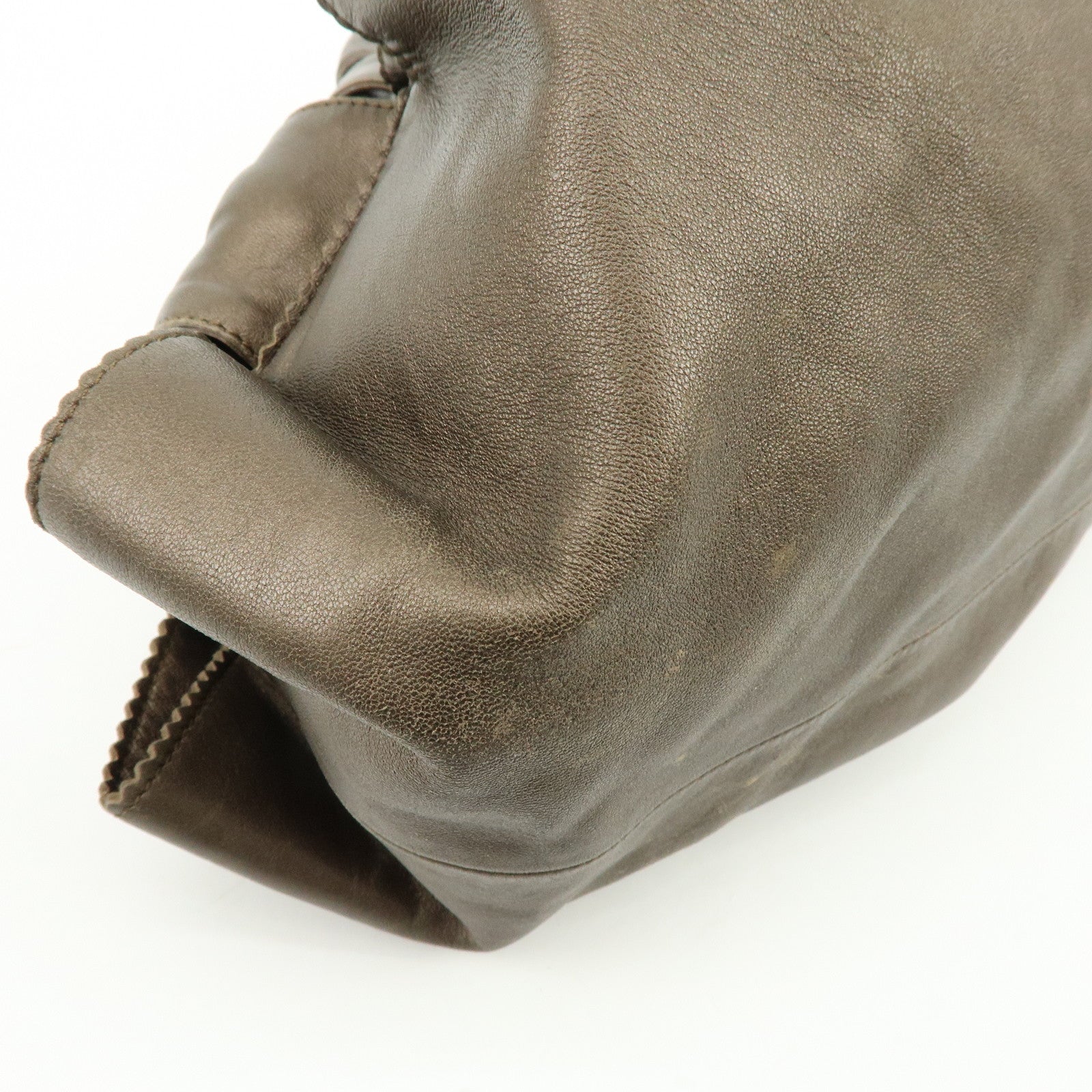 LOEWE Anagram Nappa Aire Nappa Leather Hand Bag Brown