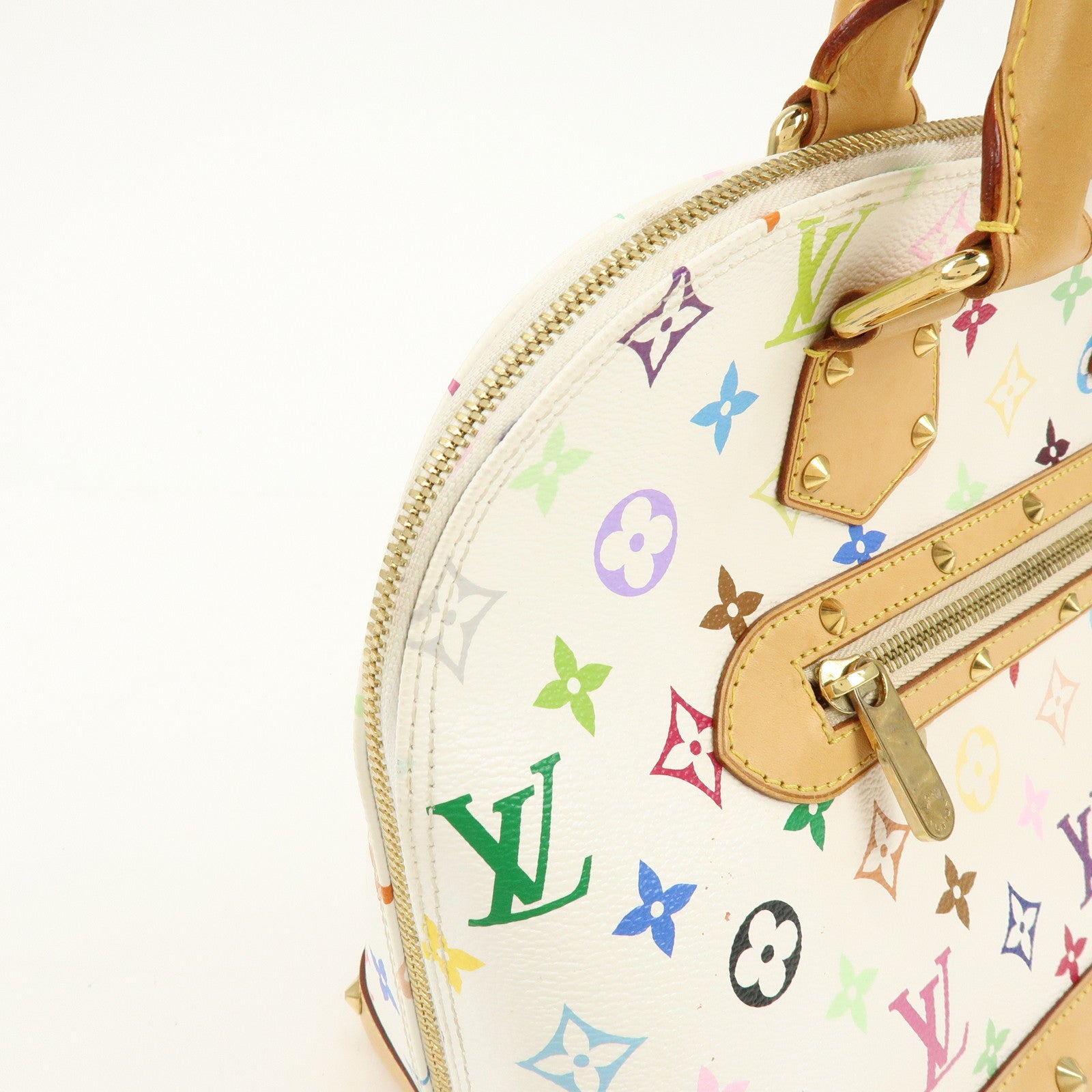 Louis Vuitton Monogram Multicolor Alma PM Hand Bag Blanc M92647