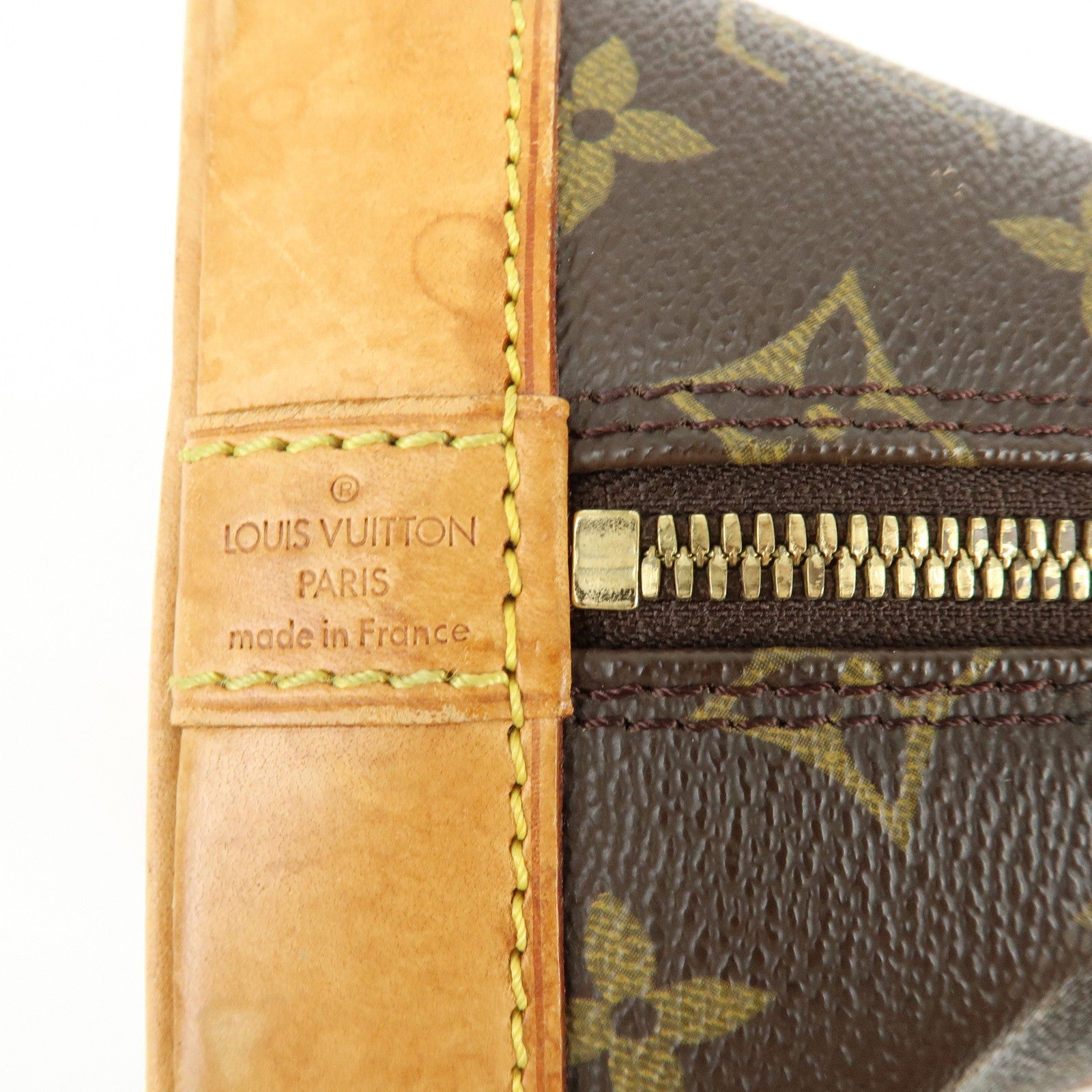 Louis Vuitton Monogram Alma Hand Bag Brown M51130
