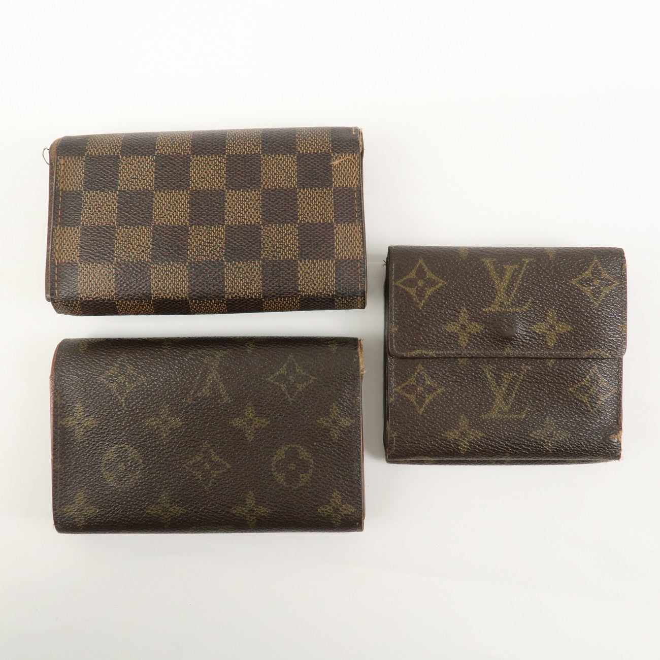 Louis Vuitton Monogram Damier Set of 3 Wallet M61730/M61652/N61736