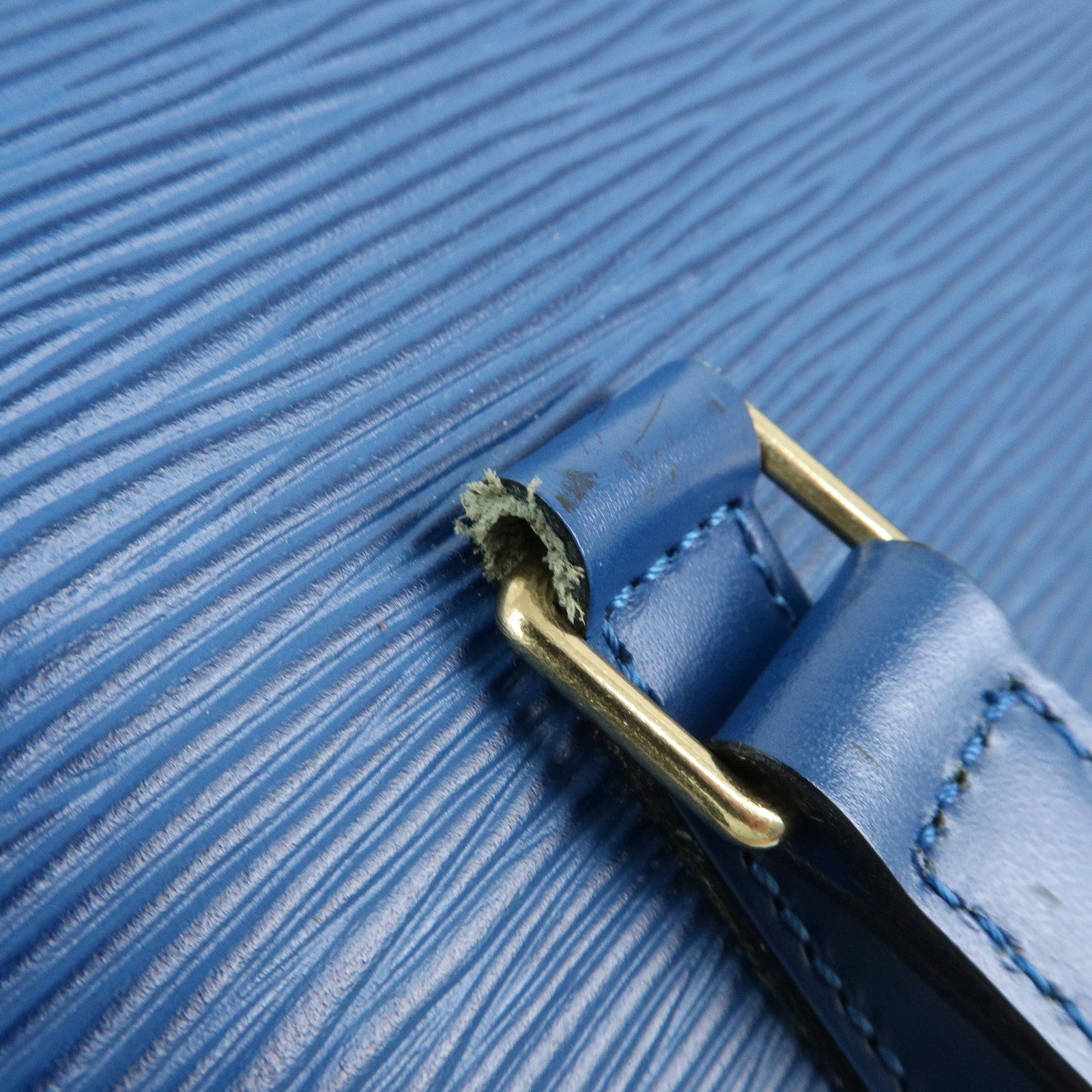 Louis Vuitton Epi Soufflot Shoulder Bag Hand Bag Toledo Blue M52225