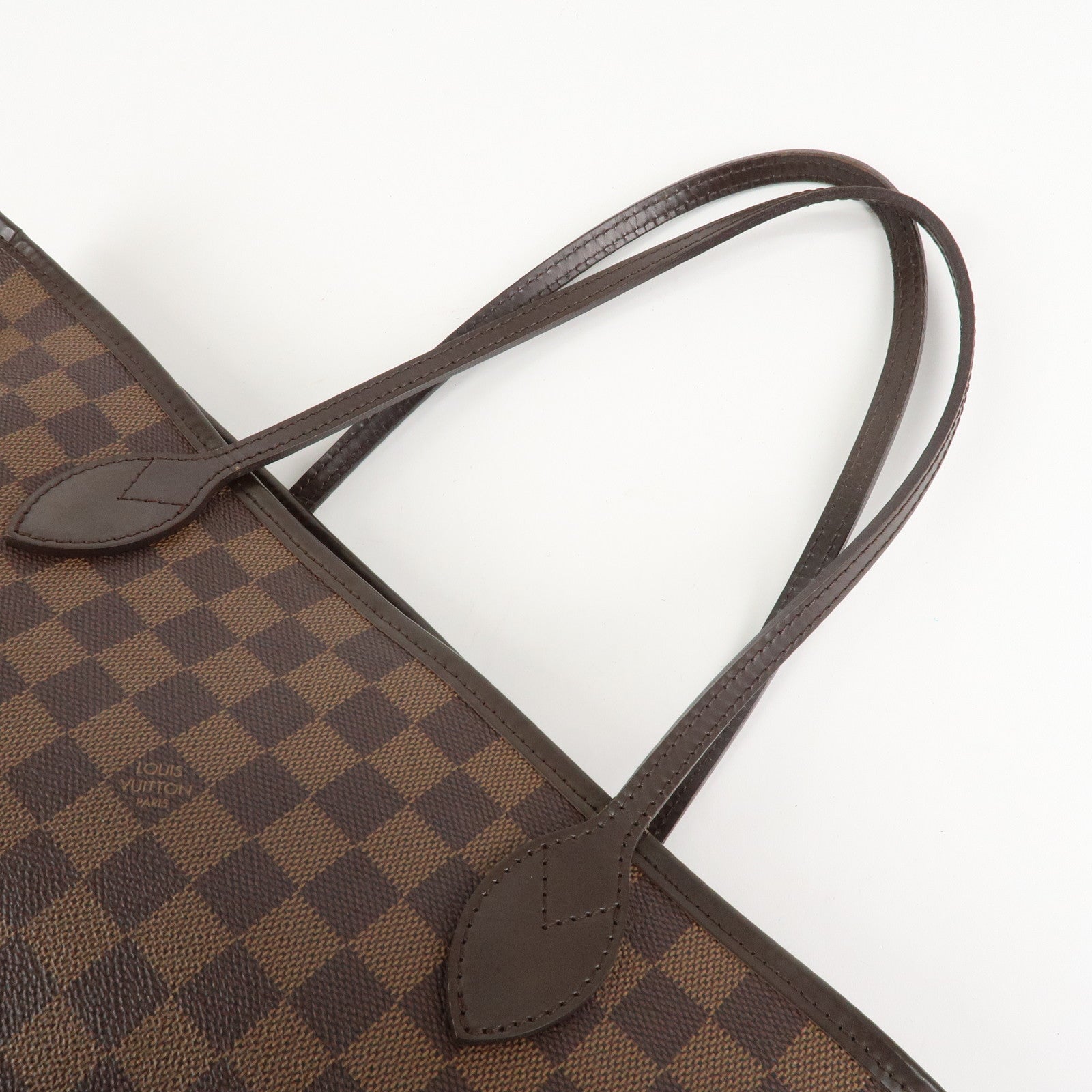 Louis Vuitton Damier Ebene Canvas Neverfull MM Tote Bag N51105 Used