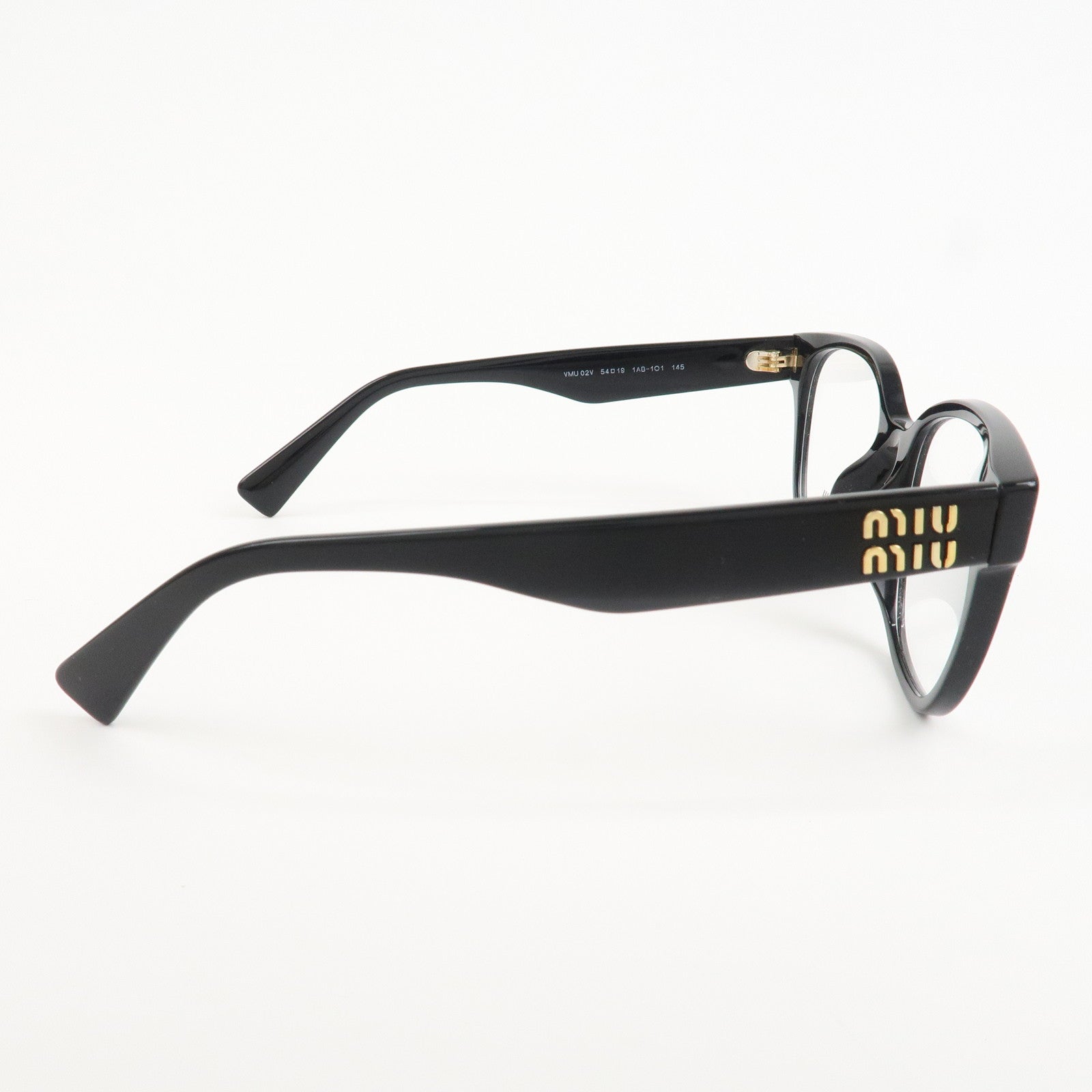 MIU MIU Plastic Sunglasses VMU 02V 54□19 1AB-101 145 Black