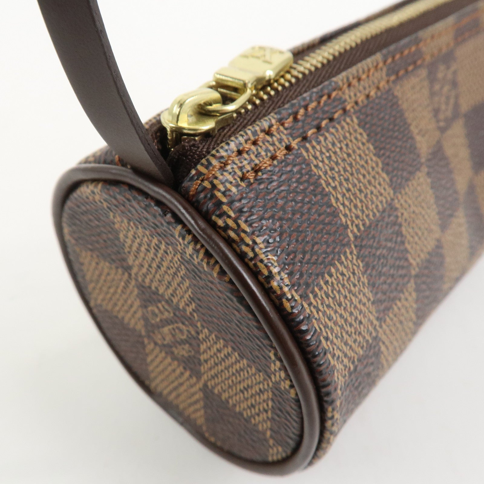 Louis Vuitton Damier Ebene Mini Pouch for Papillon Bag Brown