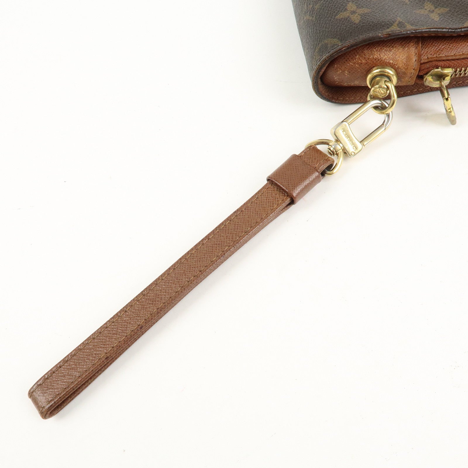 Louis Vuitton Monogram Orsay Clutch Bag Pouch Brown M51790 Used