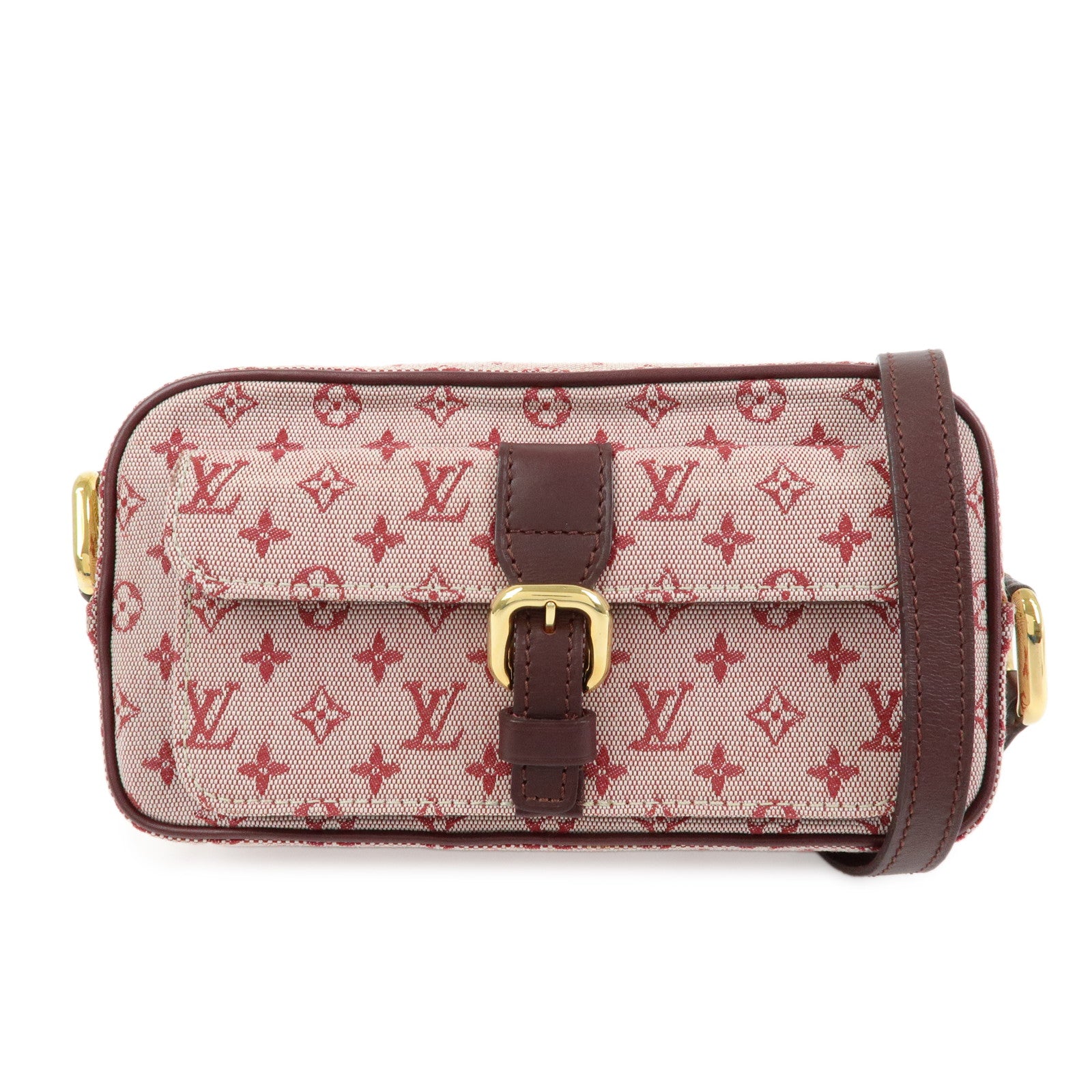 Louis Vuitton Monogram Mini Canvas Juliette Shoulder Bag Cherry