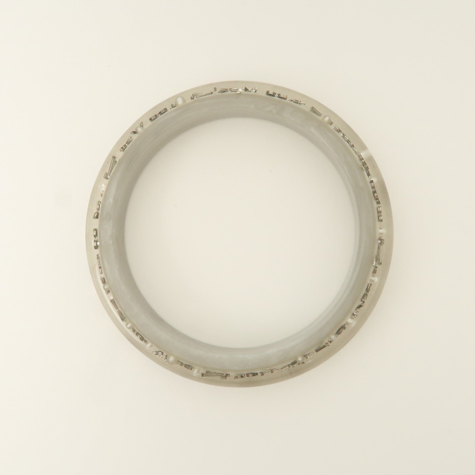 Louis Vuitton Bracelet Inclusion TPM Bangle Clear Silver M65867