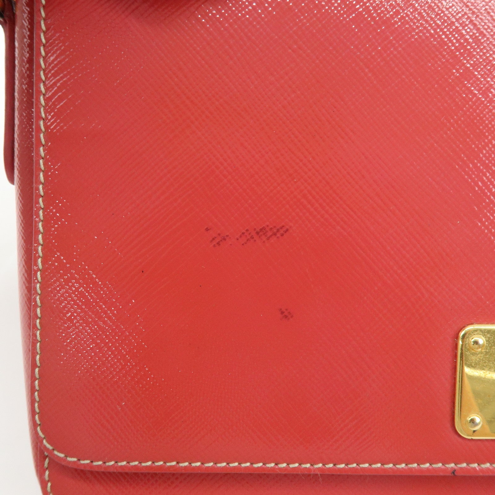 PRADA Patent Leather 2Way Shoulder Chain Bag Hand Bag Pink