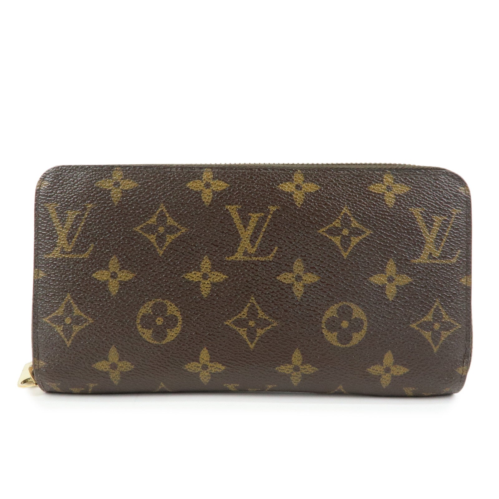 Louis Vuitton Monogram Canvas Zippy Wallet Long Wallet Brown M42616