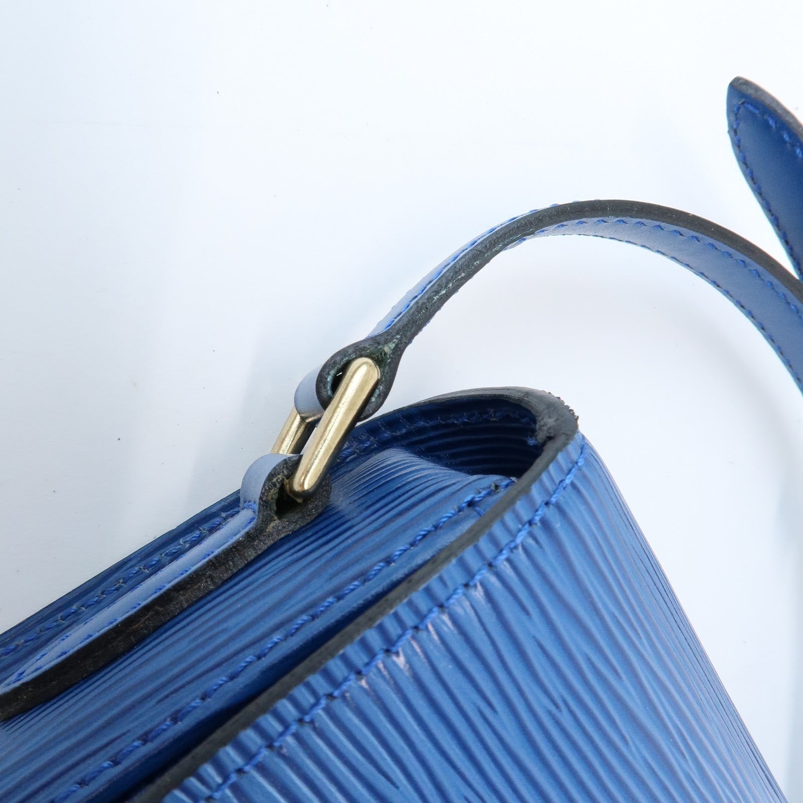 Louis Vuitton Epi Mini Saint Cloud Shoulder Bag Toledo Blue M52215