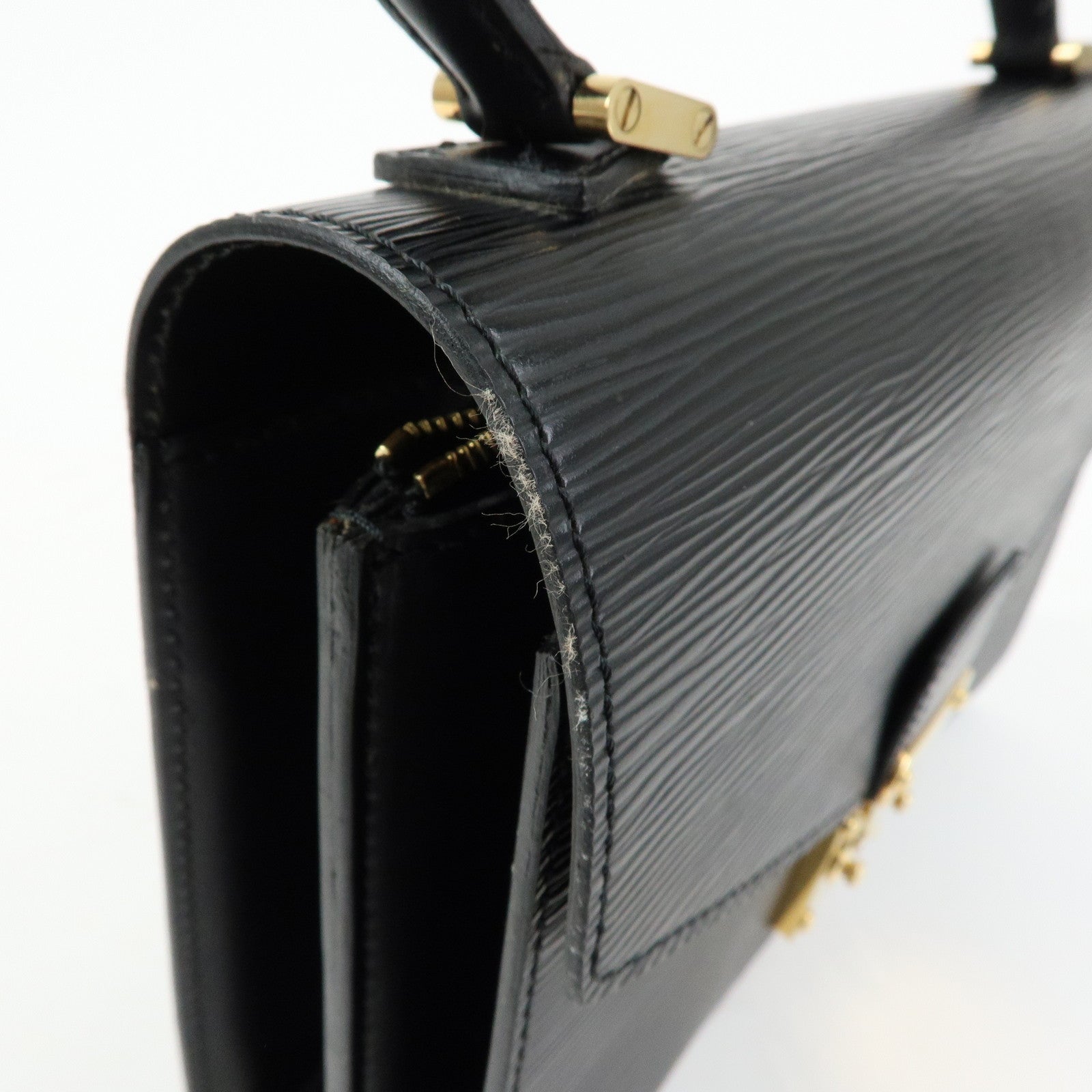 Louis Vuitton Epi Concorde Leather Hand Bag Noir Black M52132
