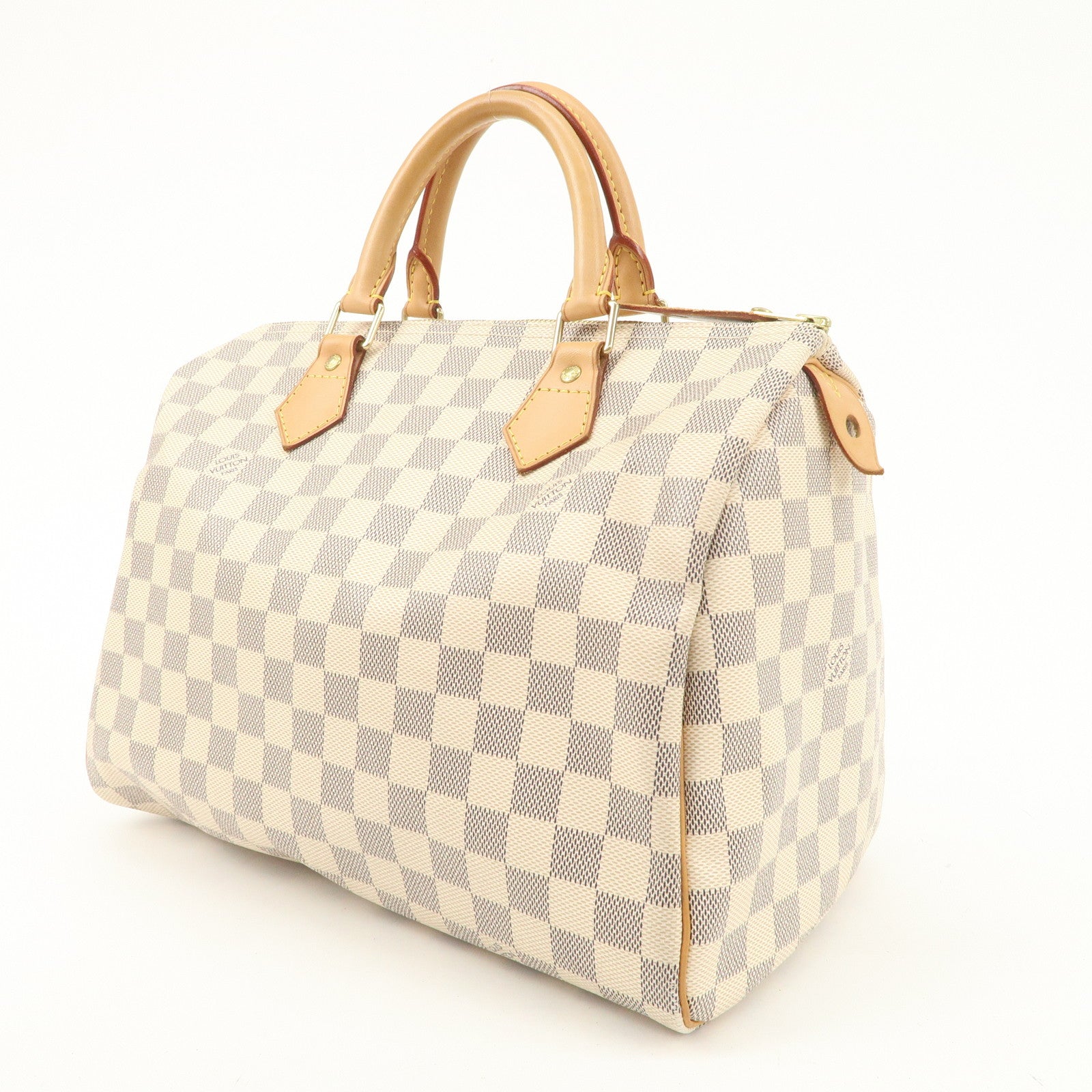 Louis Vuitton Damier Azur Speedy 30 Hand Bag Boston Bag N41533 Used
