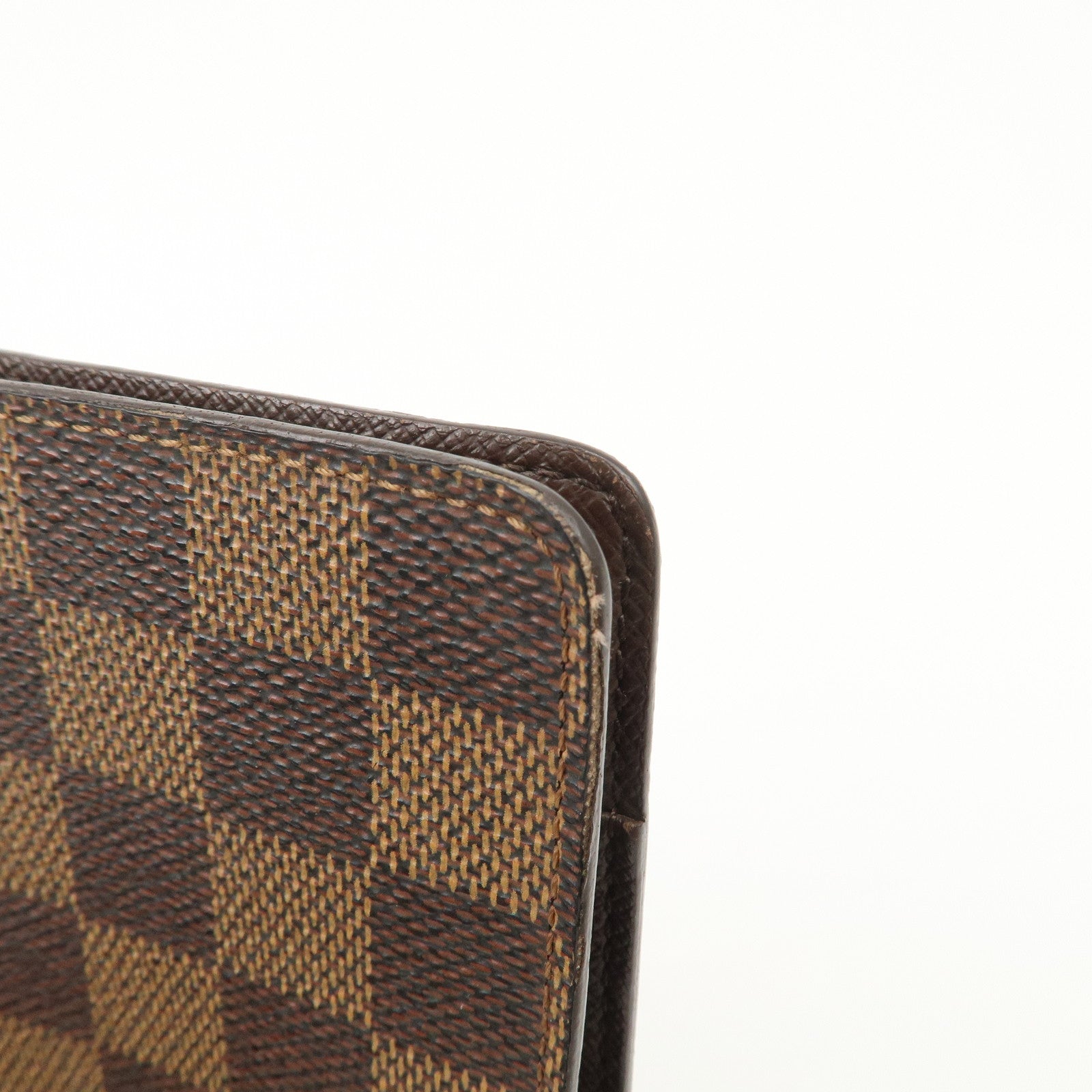 Louis Vuitton Damier Canvas Agenda MM Planner Cover Brown R20240 Used