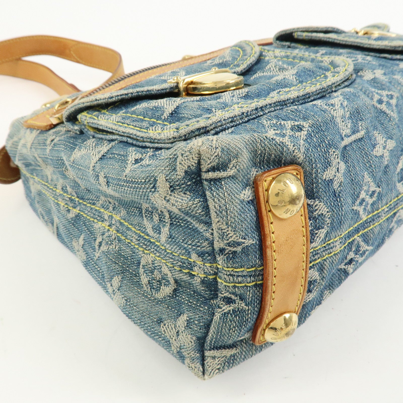 Louis Vuitton Monogram Denim Baggy PM 2Way Bag Shoulder Bag M95049