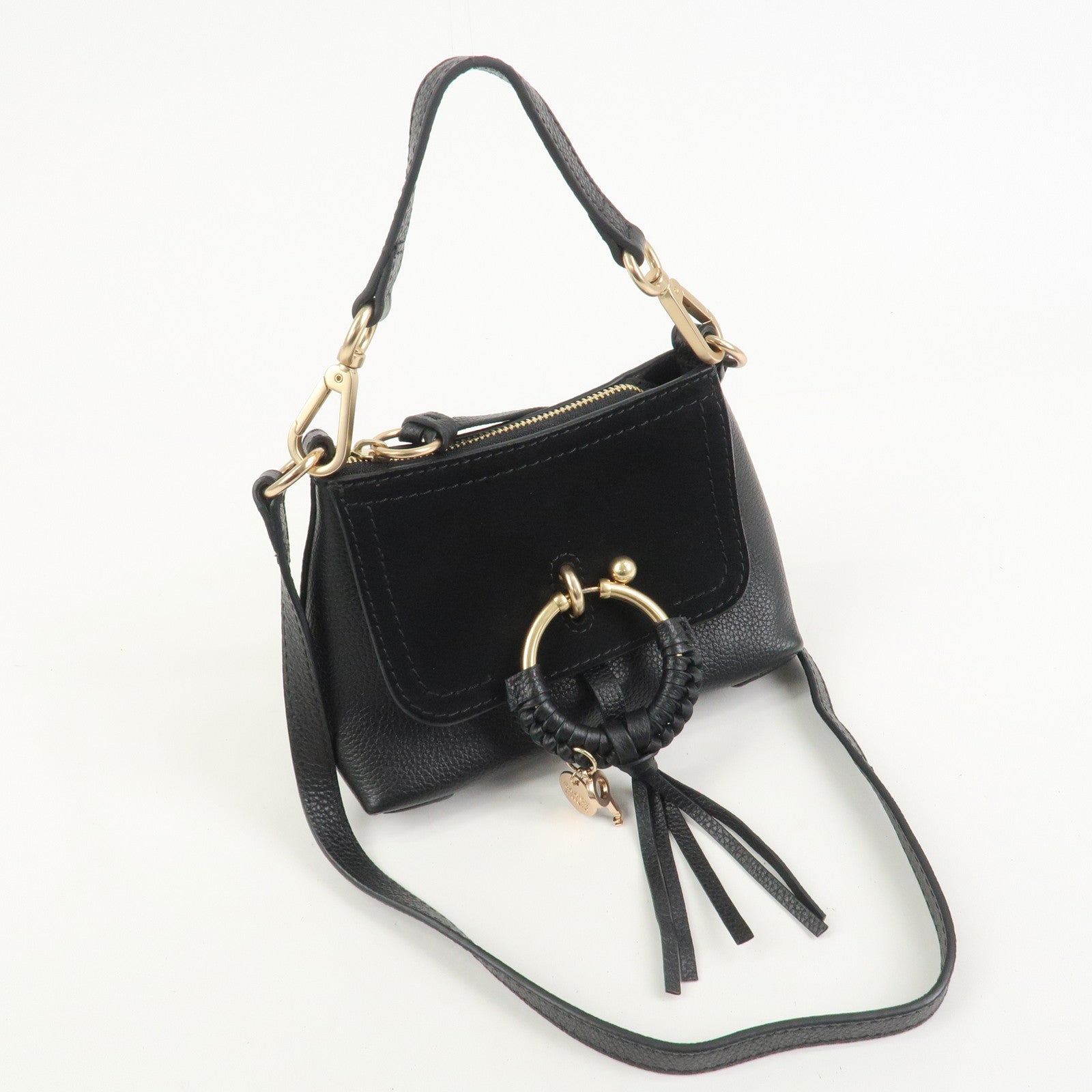 Chloe See by Chloe Joan 2WAY Bag Shoulder Bag Hand Bag Black