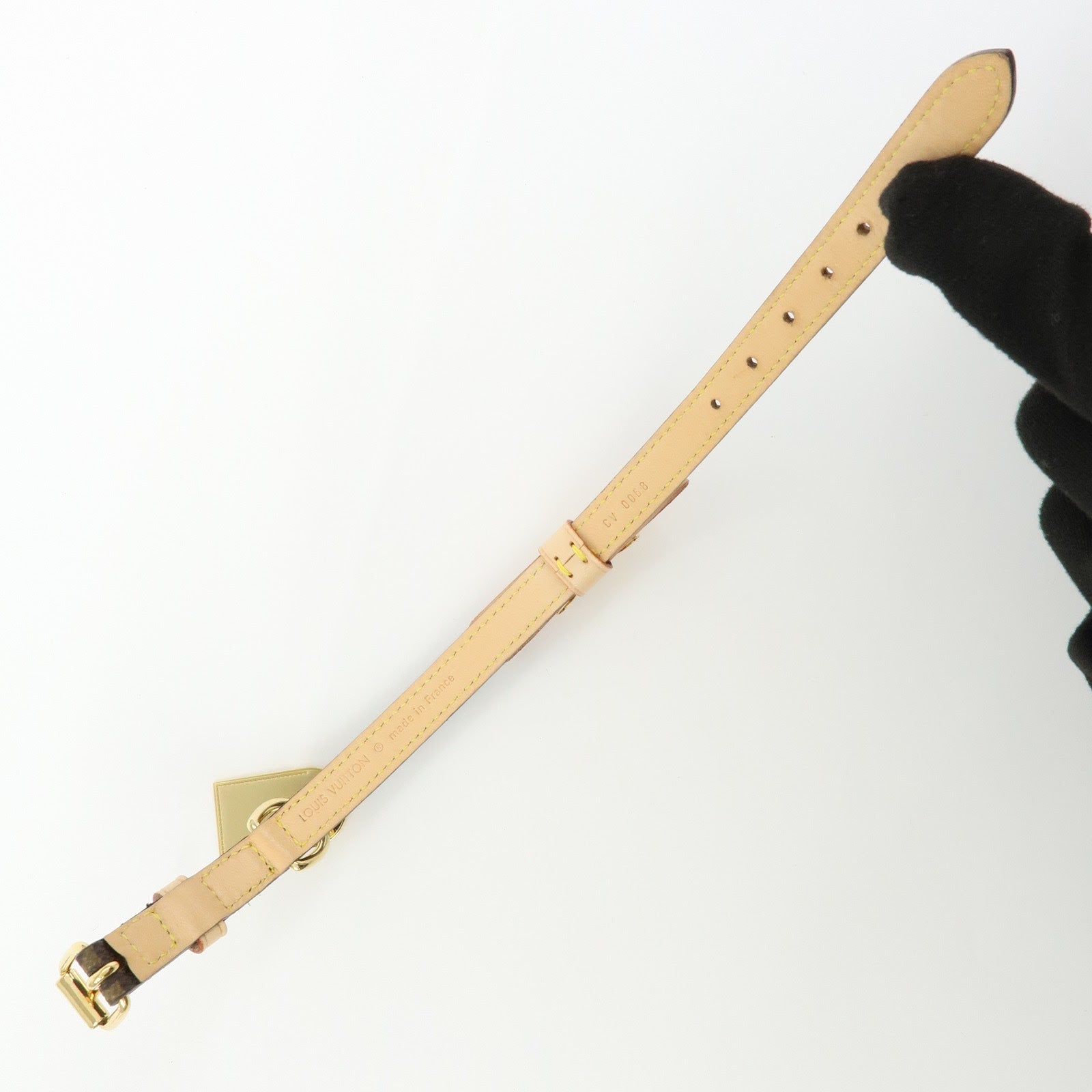 LOUIS VUITTON Monogram Canvas Collier Baxter Dog Collar M58073
