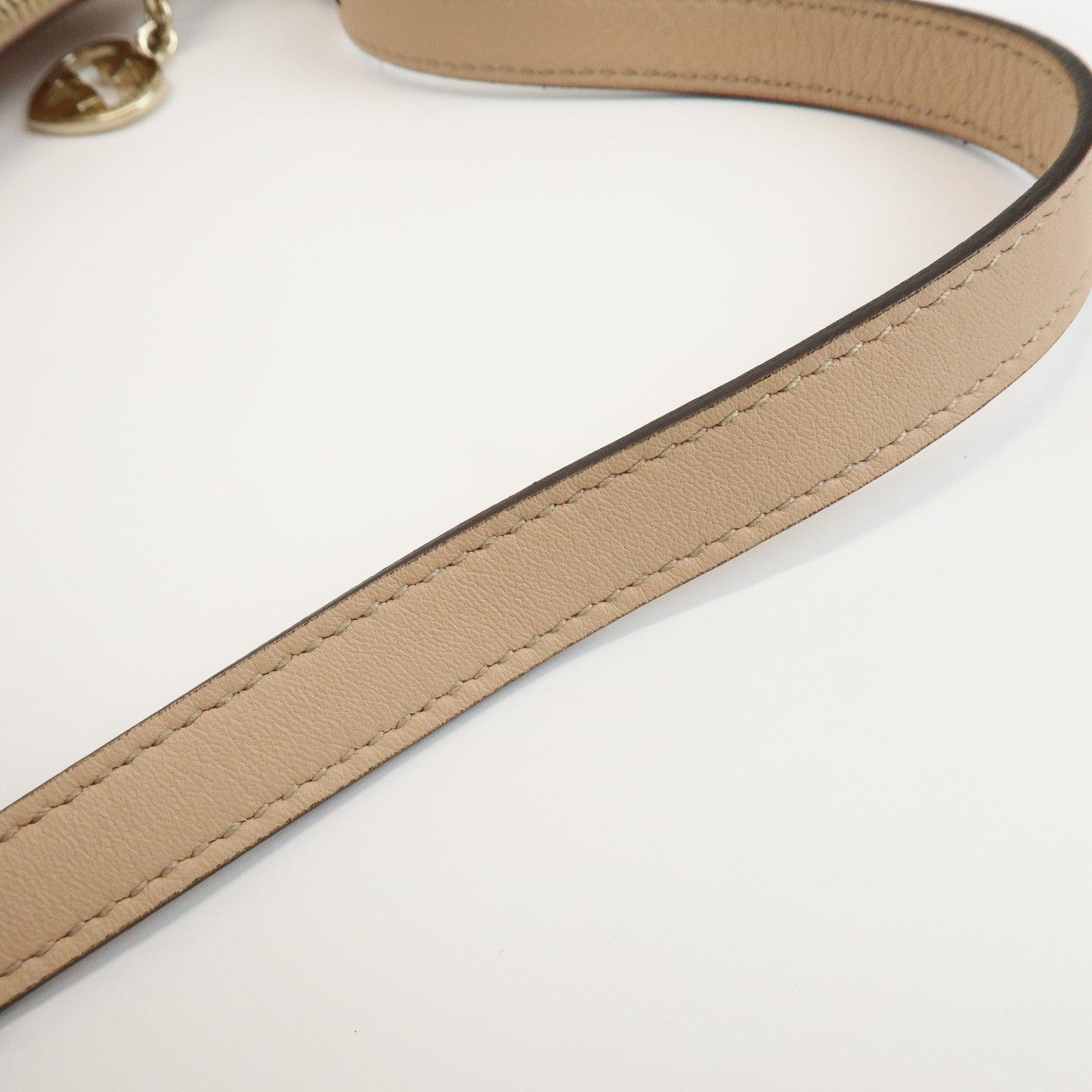 GUCCI Lovely Heart GG Canvas Leather Hand Bag Pink Beige 245938