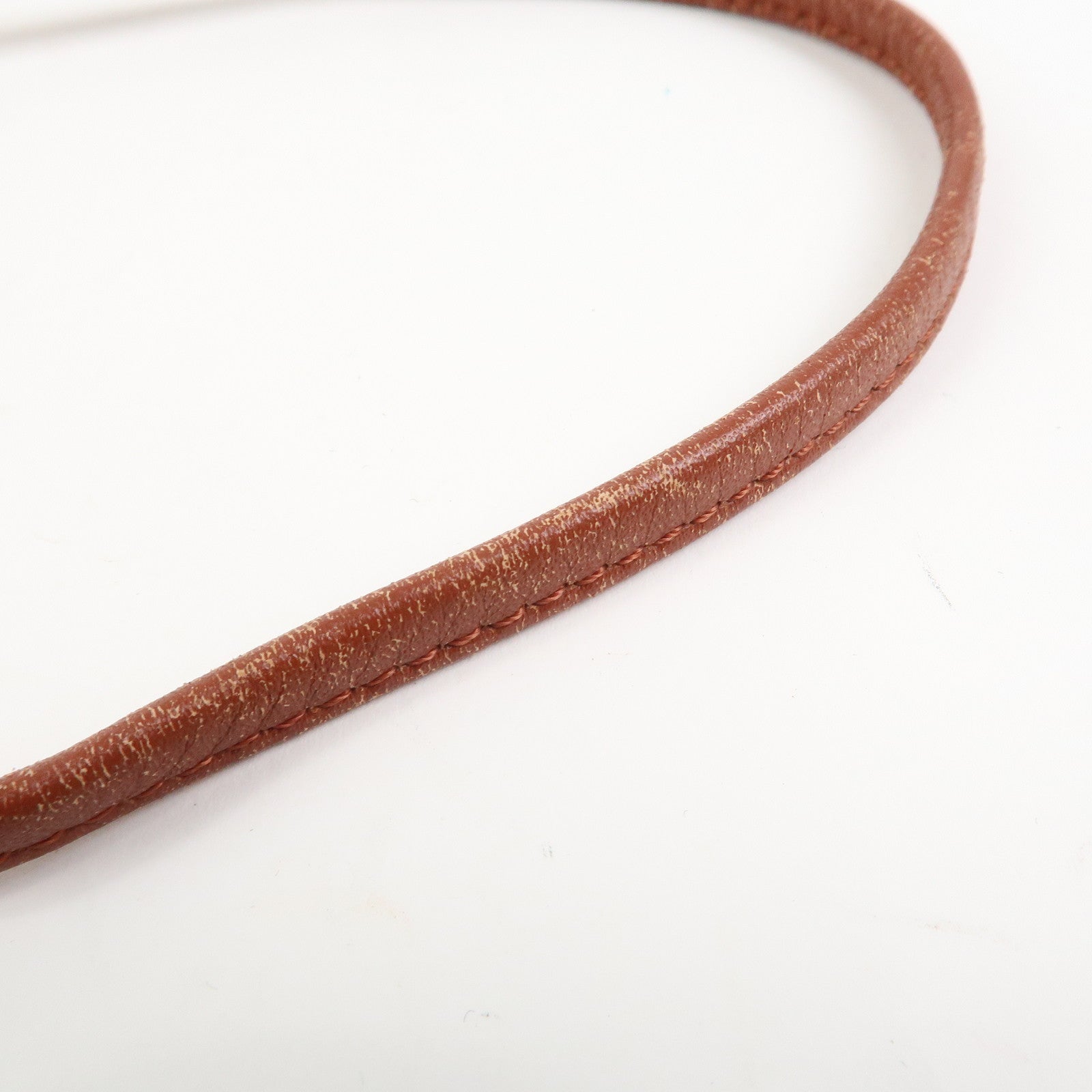 MCM Visetos Leather Drawstring Shoulder Bag Brown