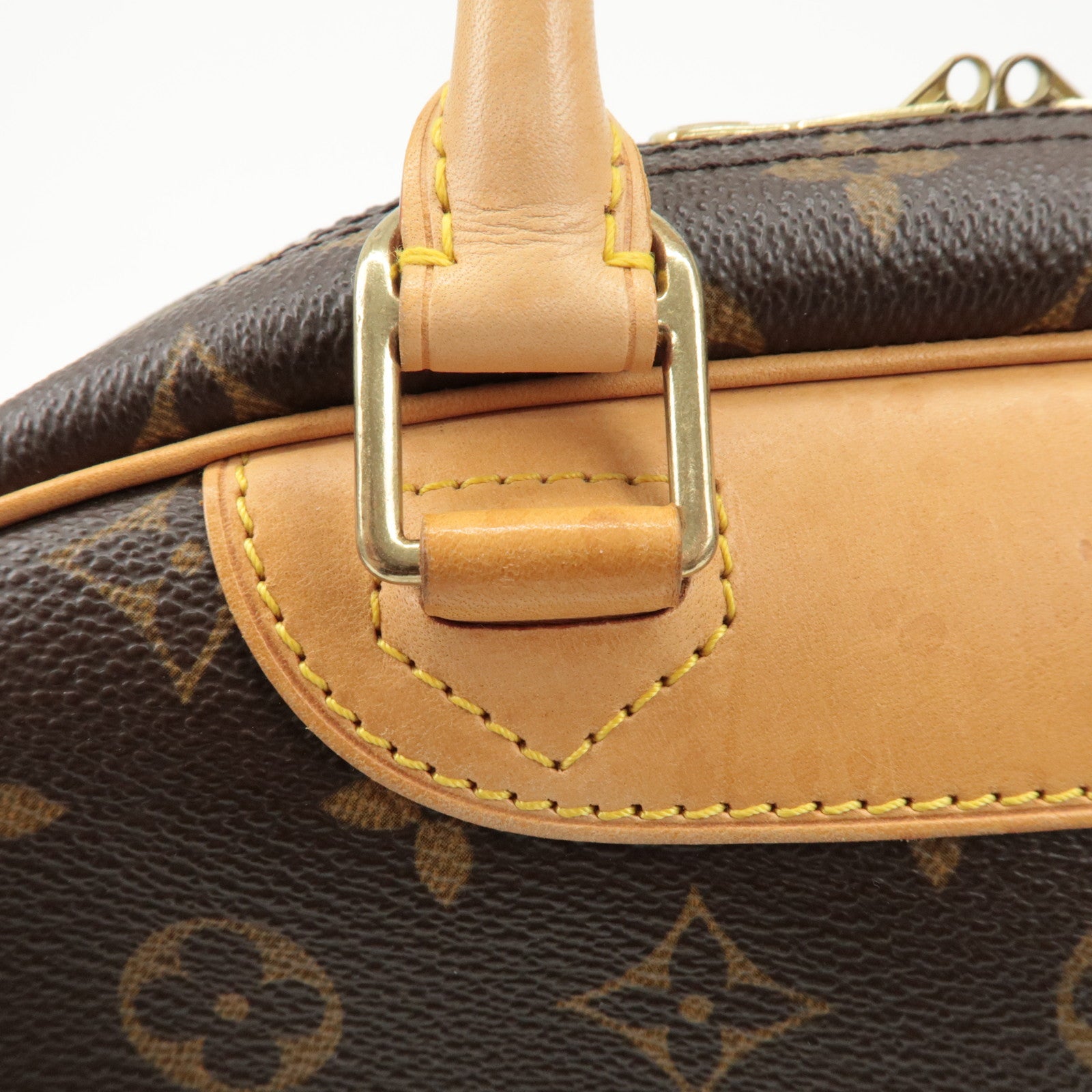 Louis Vuitton Monogram Trueville Hand Bag Brown M42228 Used