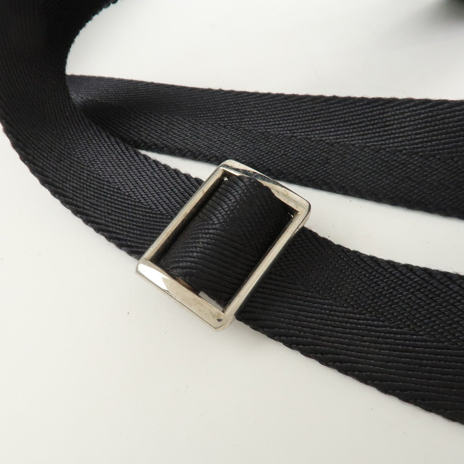 CELINE Macadam Logo Canvas Leather Shoulder Bag Crossbody Bag Black