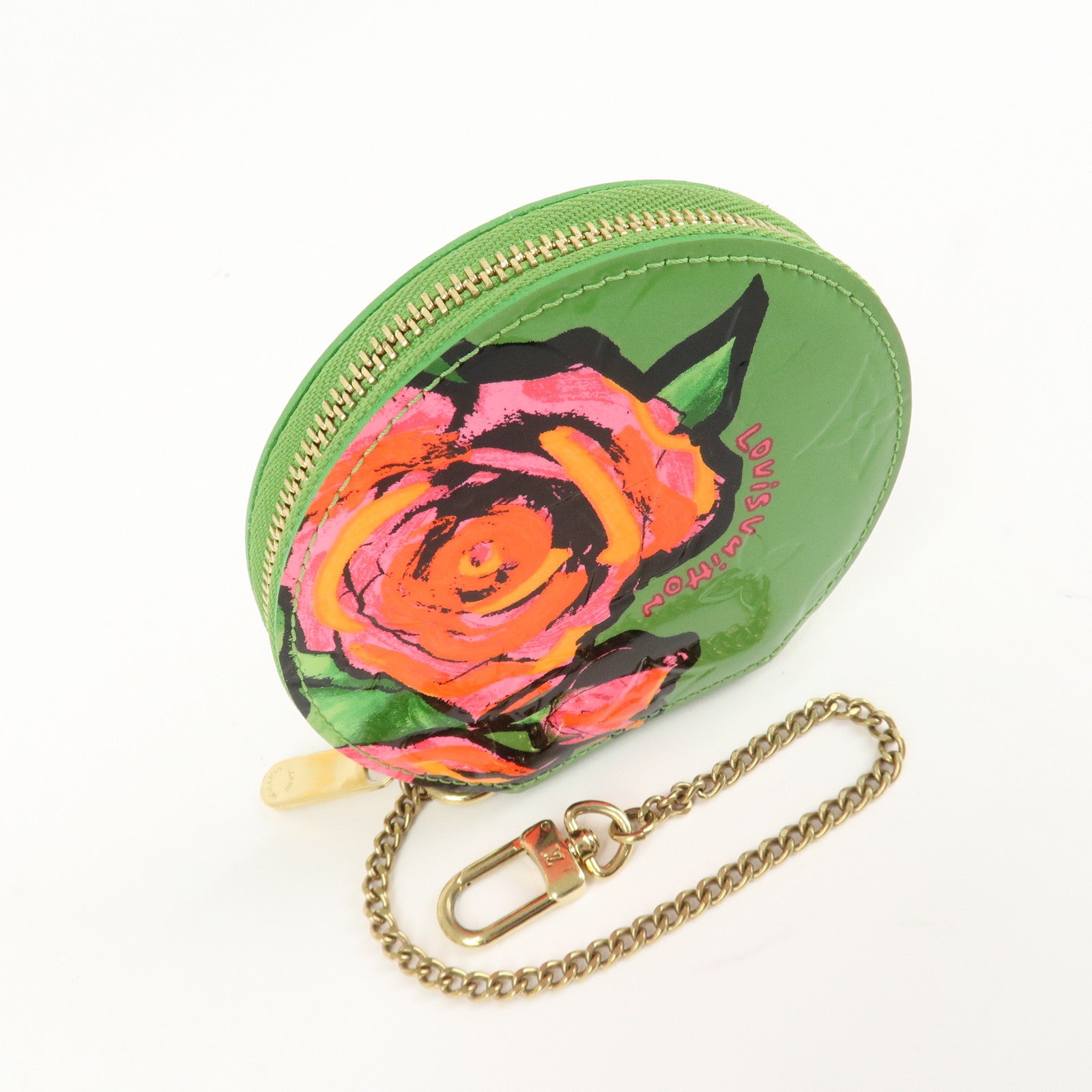 Louis Vuitton Monogram Vernis Porte Monnaie Chapeau Coin Case M93692 Used