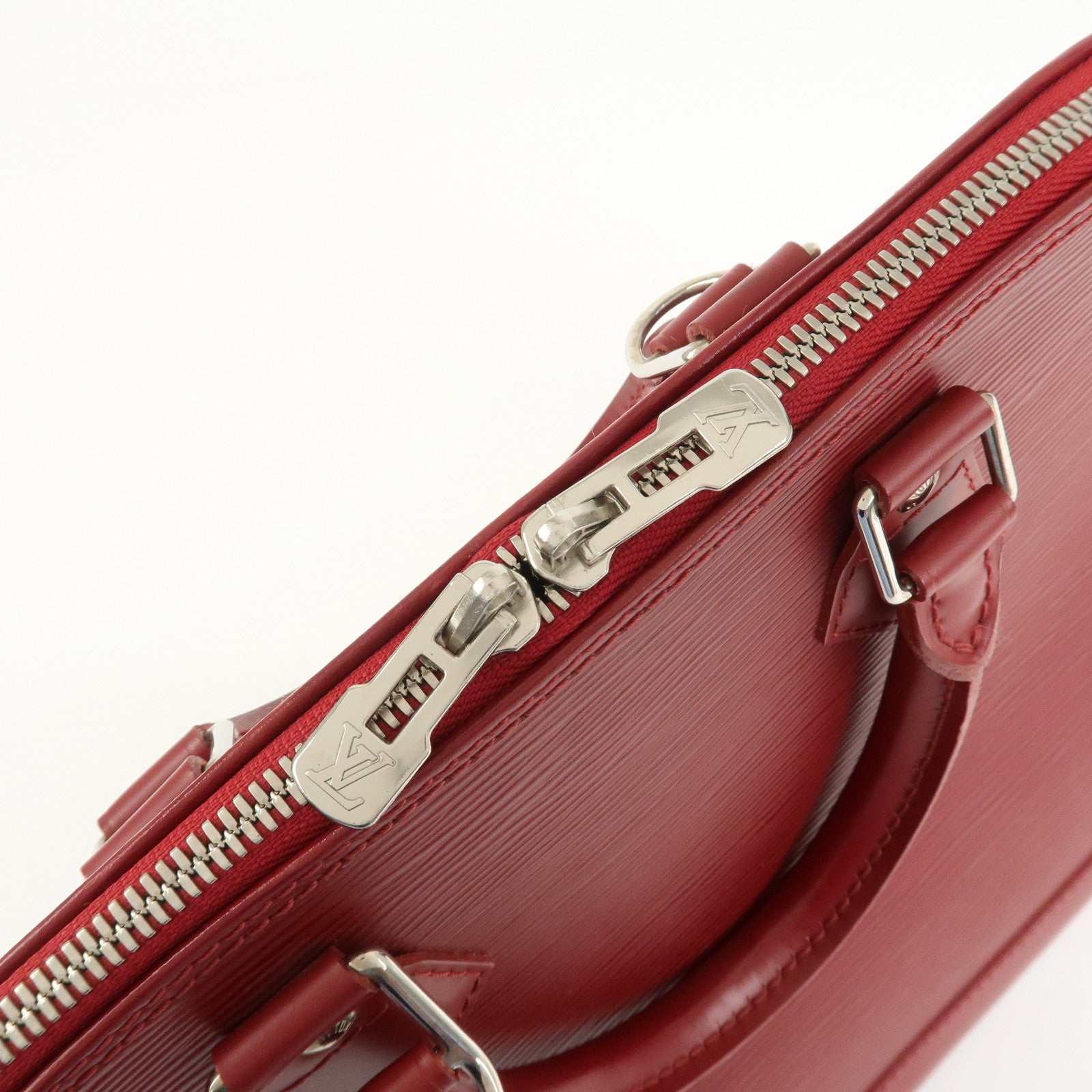 Louis Vuitton Epi Alma PM Leather Hand Bag Carmine M4058E