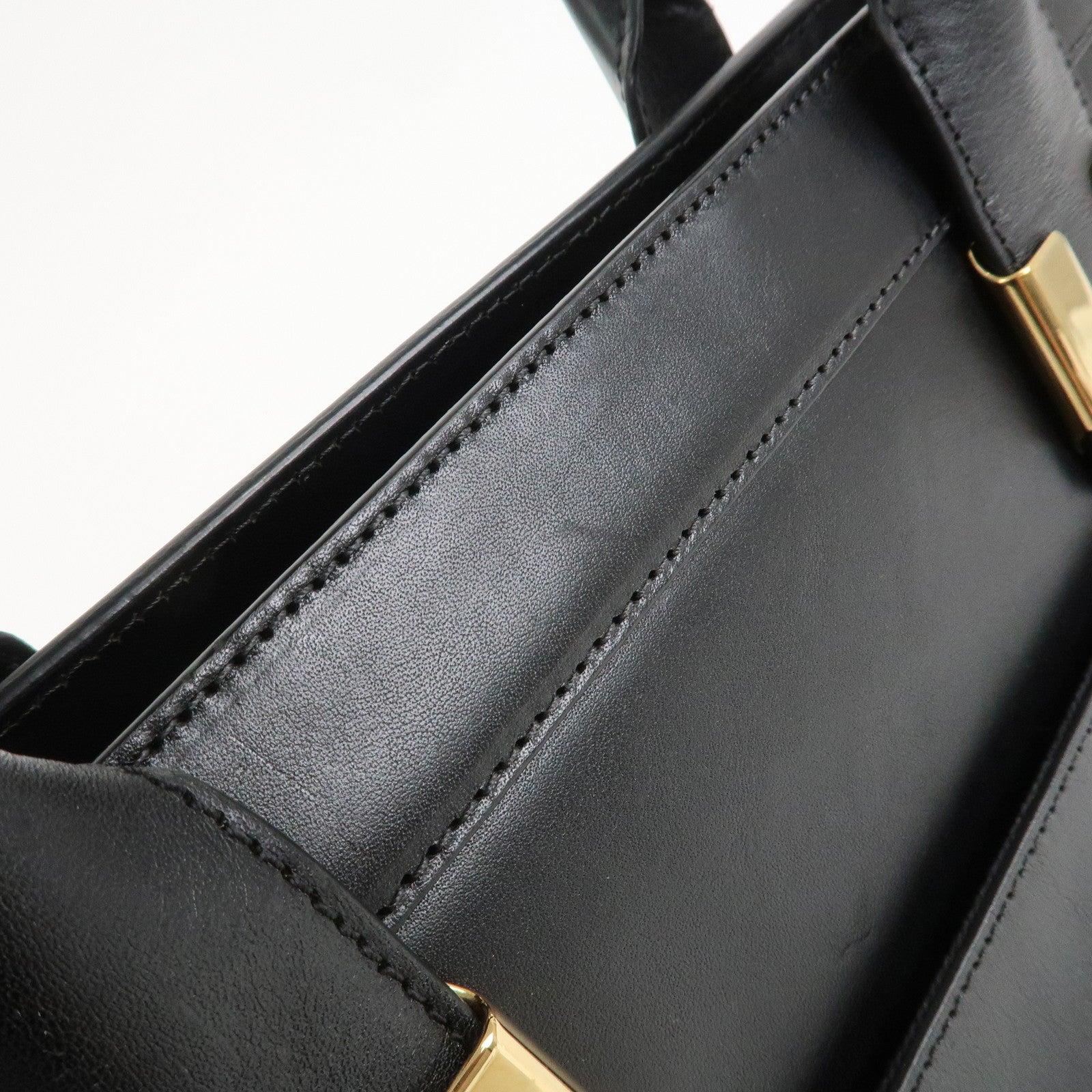 Chloe Leather Alice Bag 2Way Shoulder Hand Bag Black 04-13-50-65