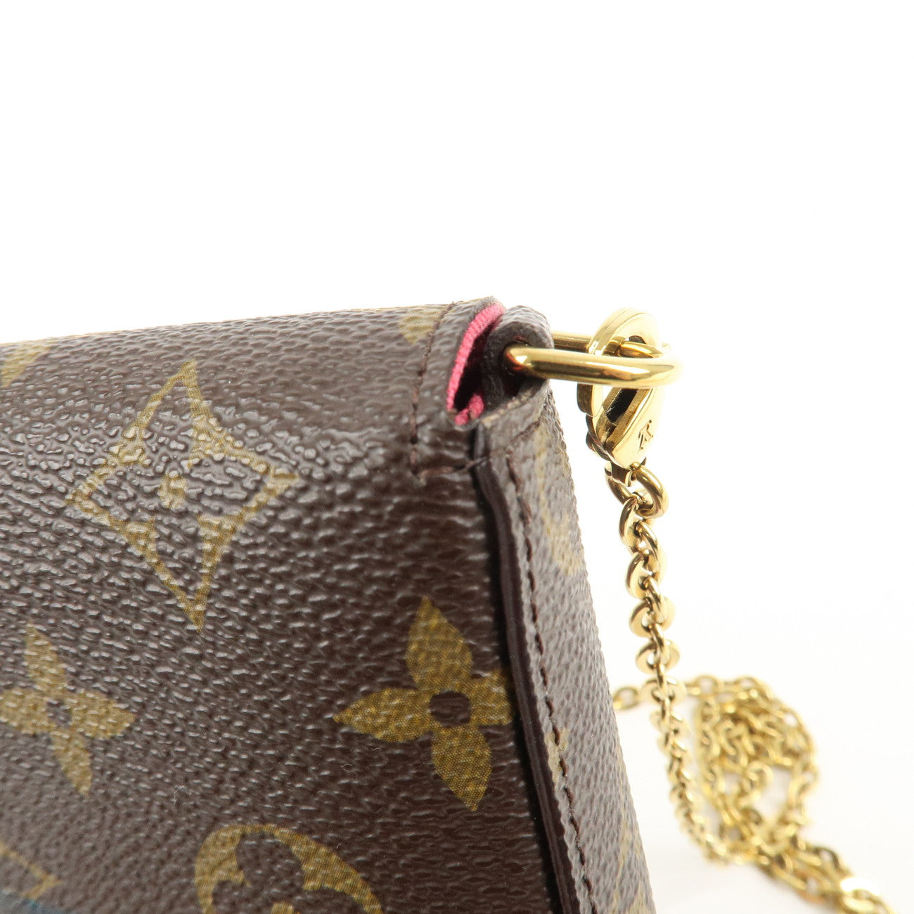 Louis Vuitton Monogram World Tour Pochette Felicie Brown MI4157 Used