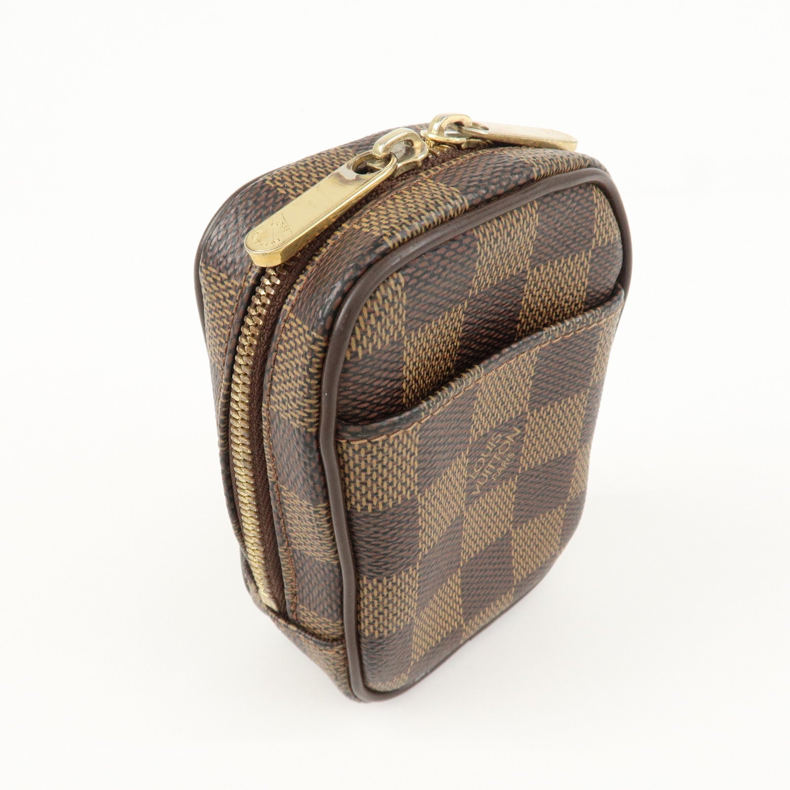 Louis Vuitton Damier Leather Canvas Etui Okapi PM Camera Case N61738 Used