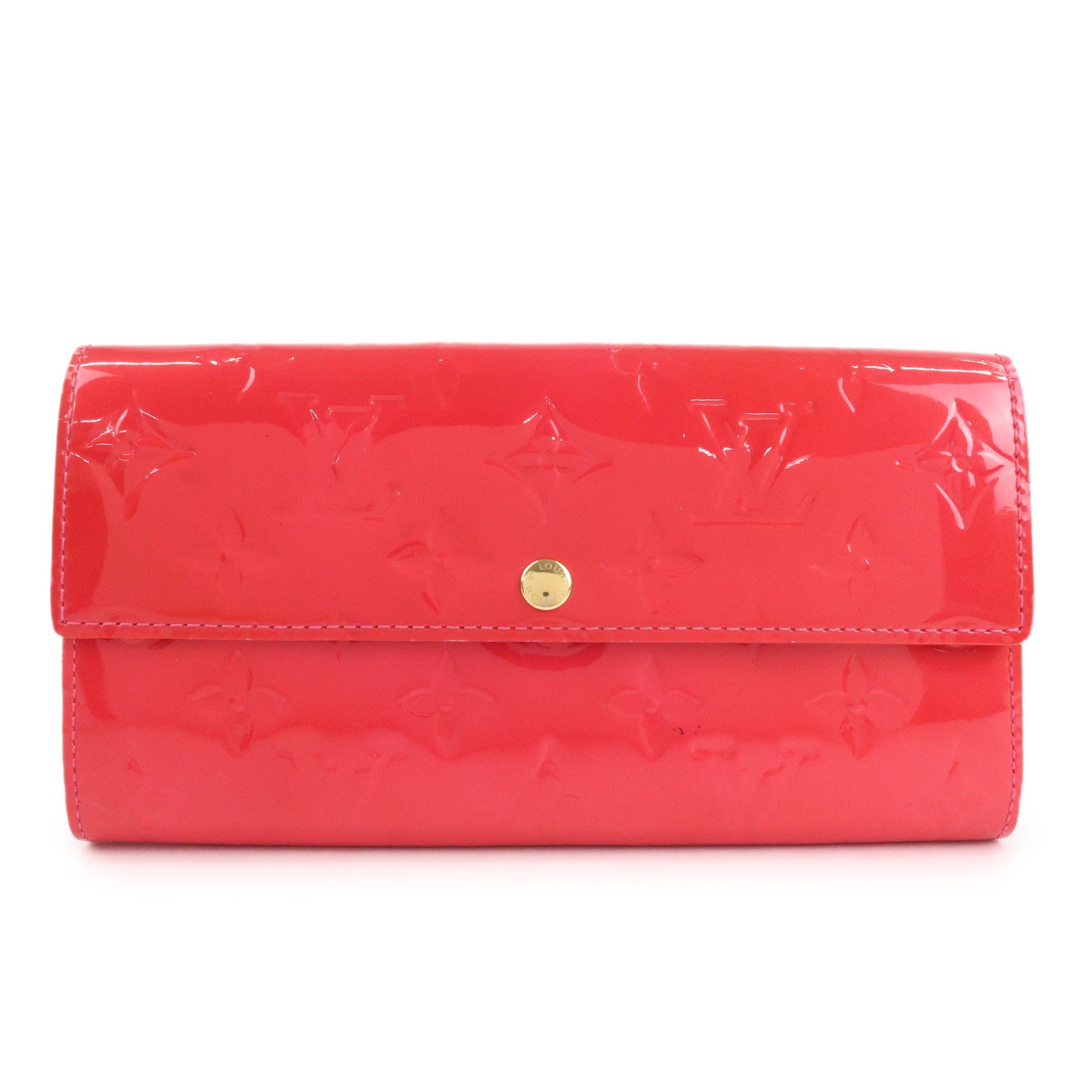 Louis Vuitton Monogram Vernis Portefeuille Sarah Long Wallet M93633 Used