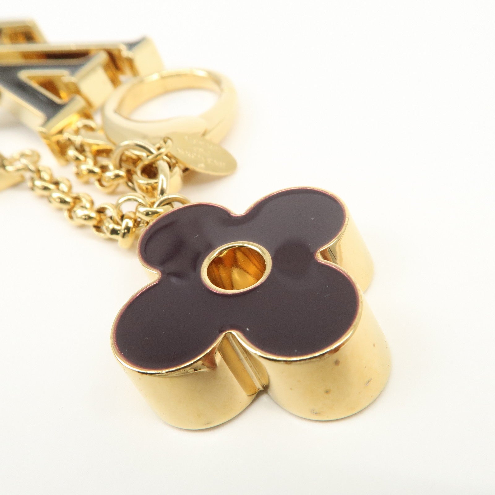 Louis Vuitton Fleur de Monogram Key Chain Bag Charm M67119