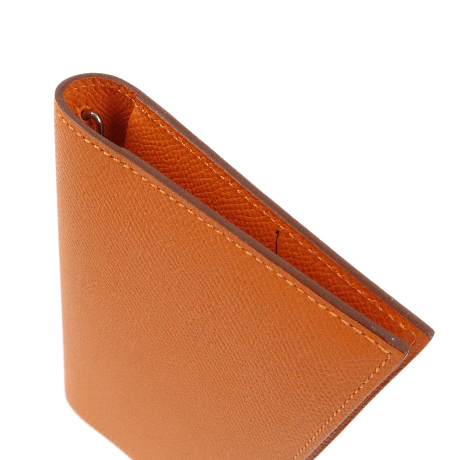 HERMES Epsom Leather Vision Agenda Plannder Cover □O Stamped Orange