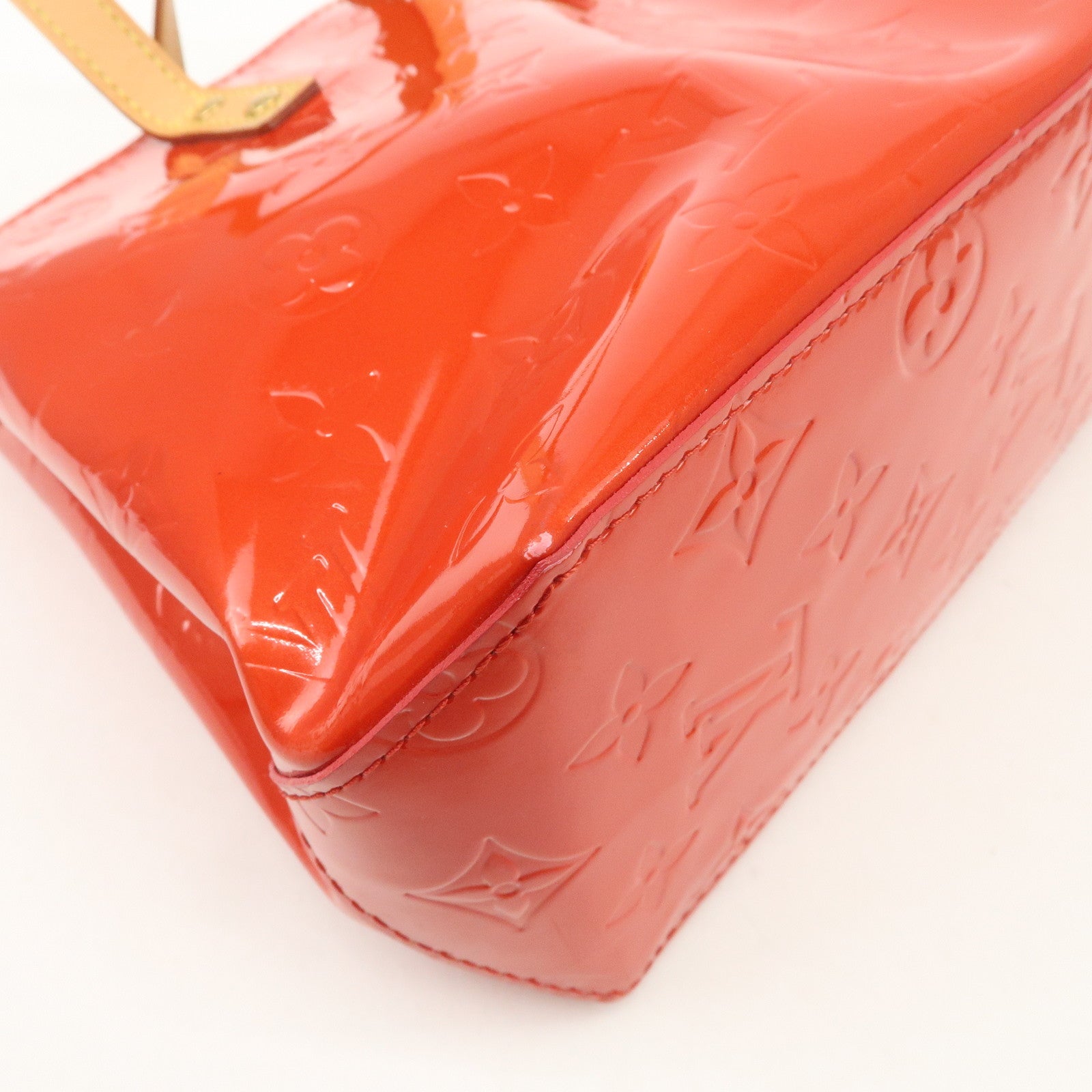Louis Vuitton Monogram Vernis Lead PM Hand Bag Rouge M91088 Used