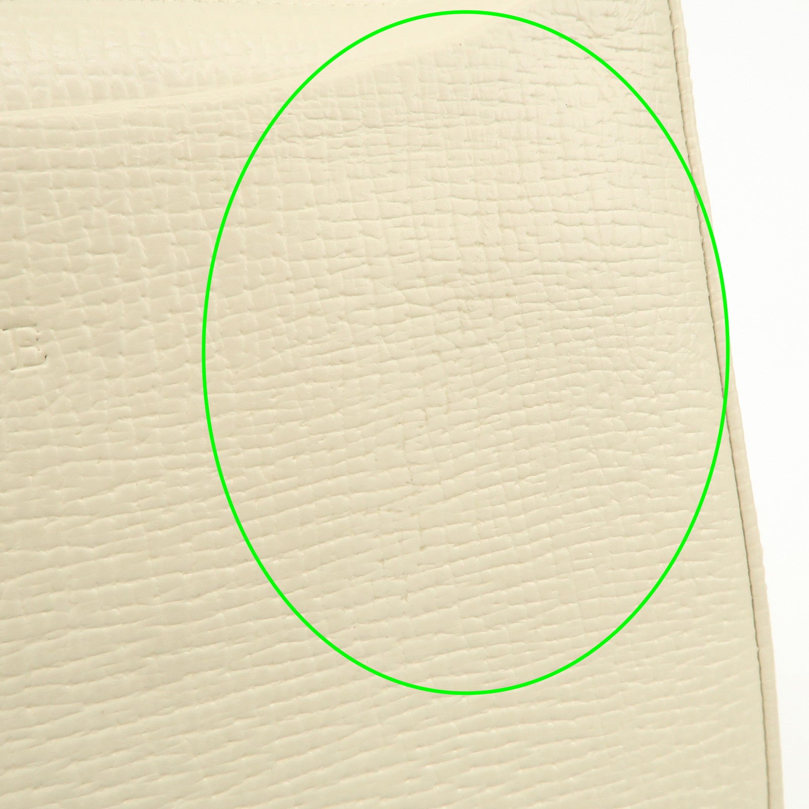 LOEWE Leather Shoulder Bag Ivory Silver Hardware Used