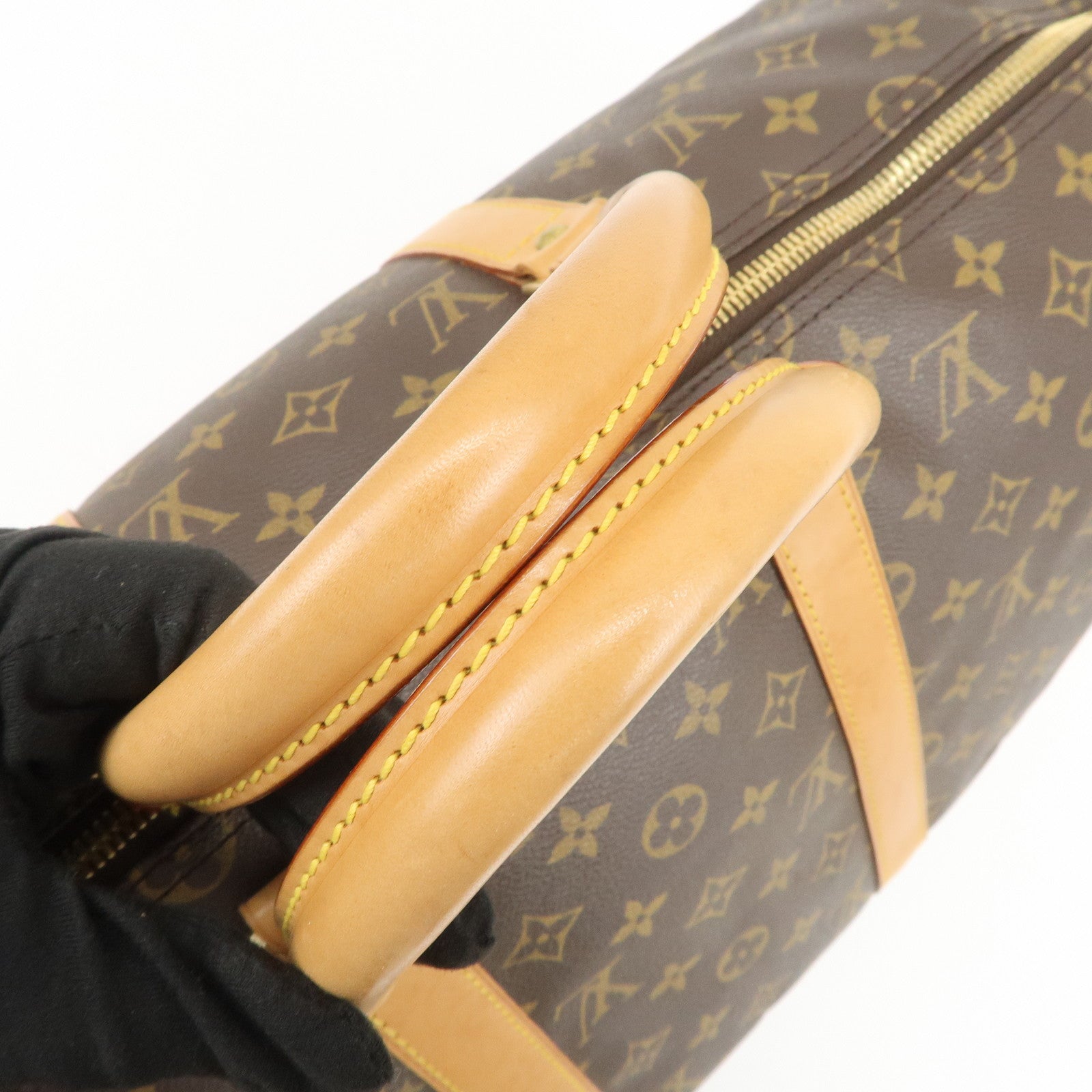 Louis Vuitton Monogram Keep All Bandouliere 50 Boston Bag M41416