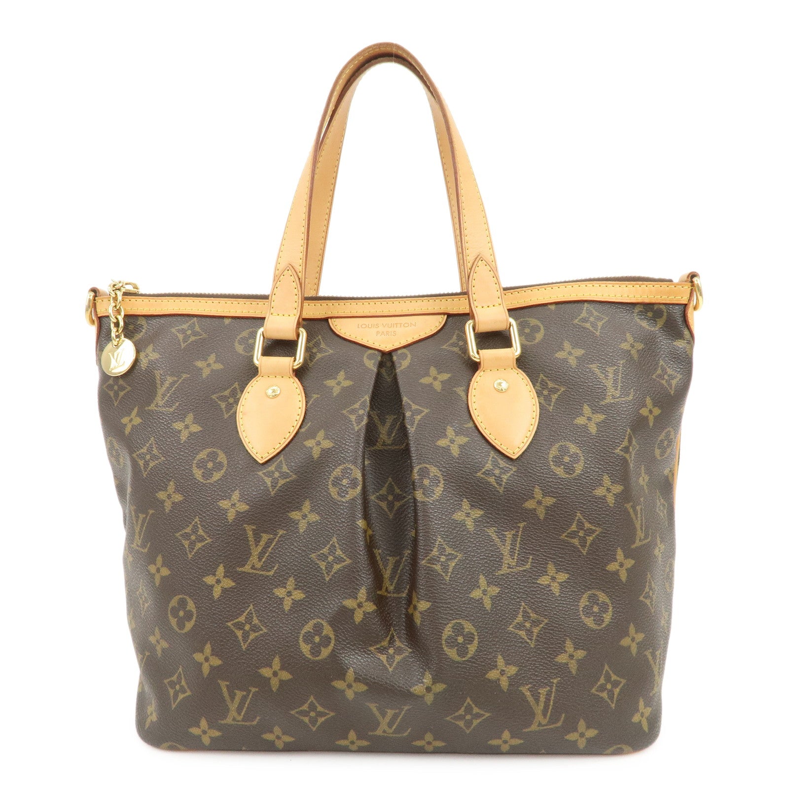 Louis Vuitton Monogram Palermo PM 2Way Bag Hand Bag Brown M40145