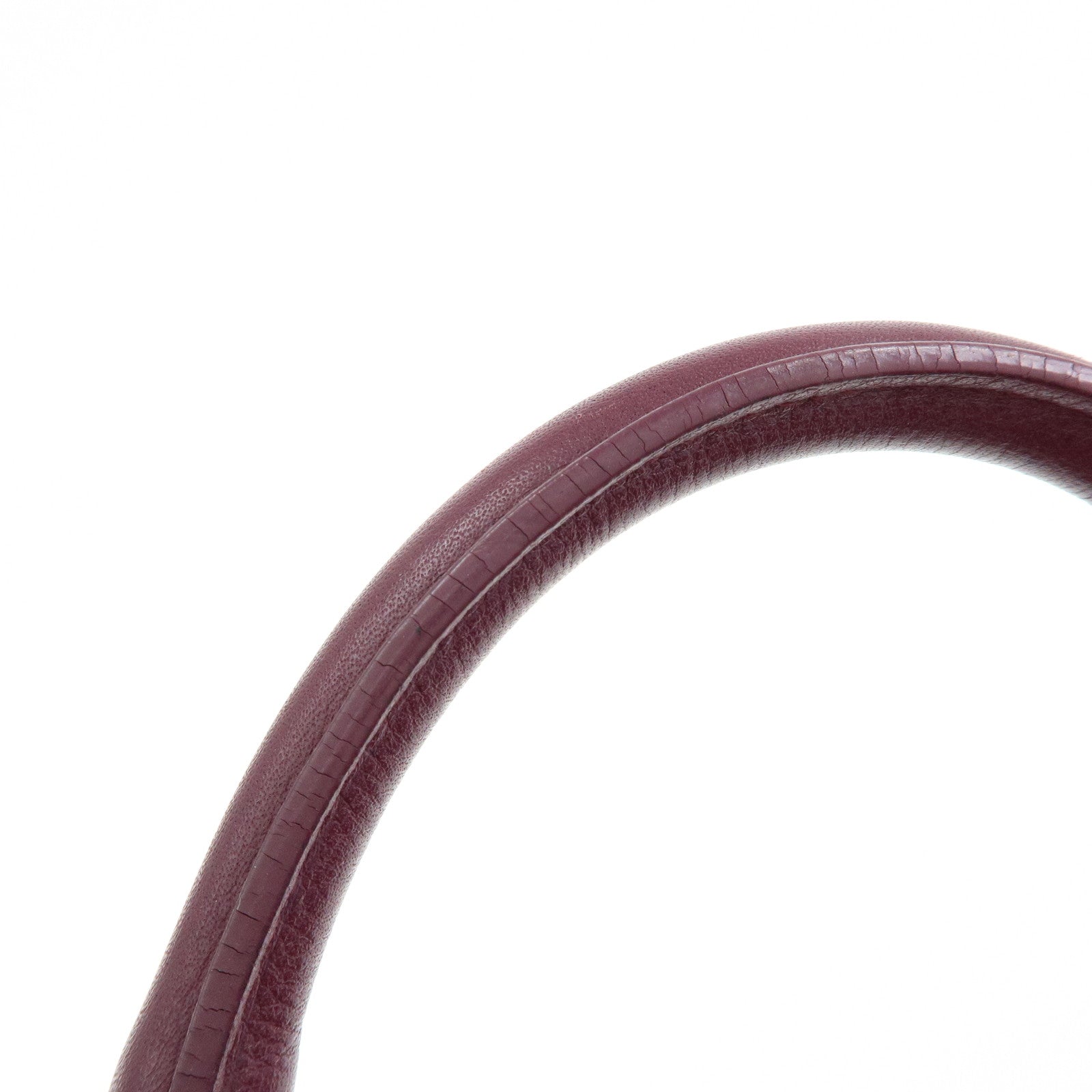 LOEWE Anagram Amazona 28 Suede Leather Hand Bag Red Bordeaux