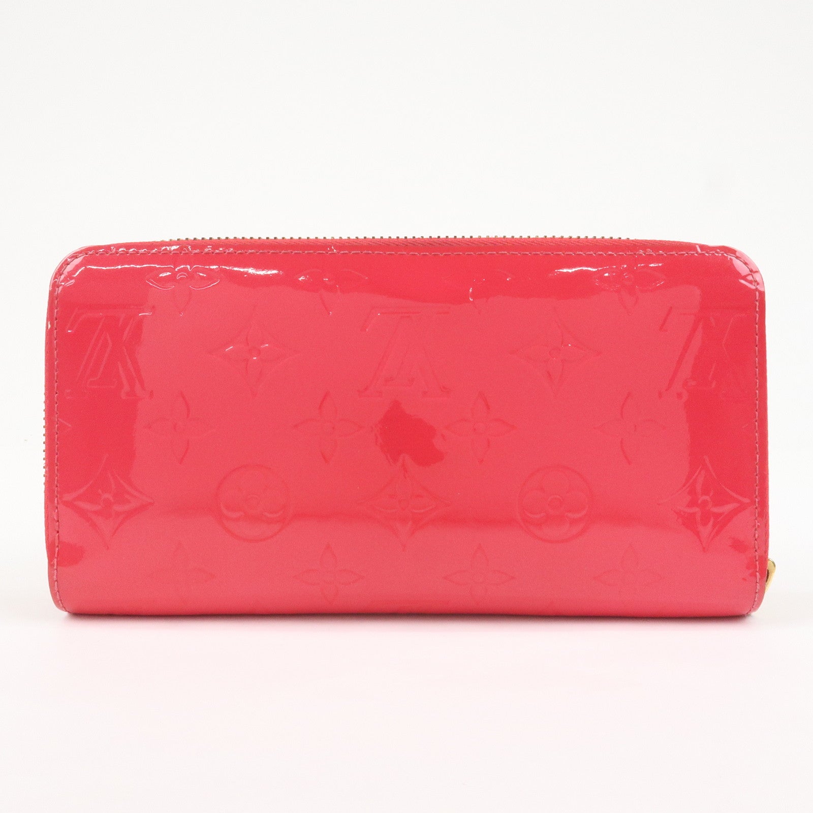 Louis Vuitton Monogram Vernis Zippy Wallet Rouge Grenadine M91732