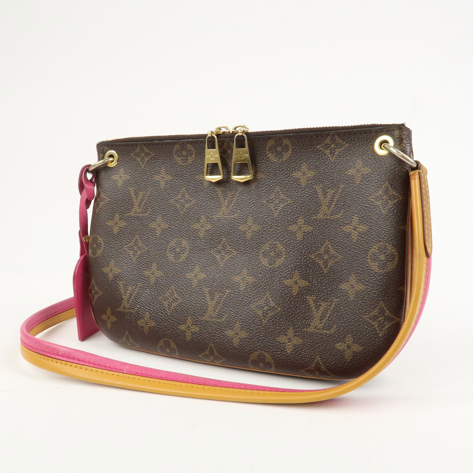 Louis Vuitton Monogram Canvas Lorette Shoulder Bag Hot Pink M44053