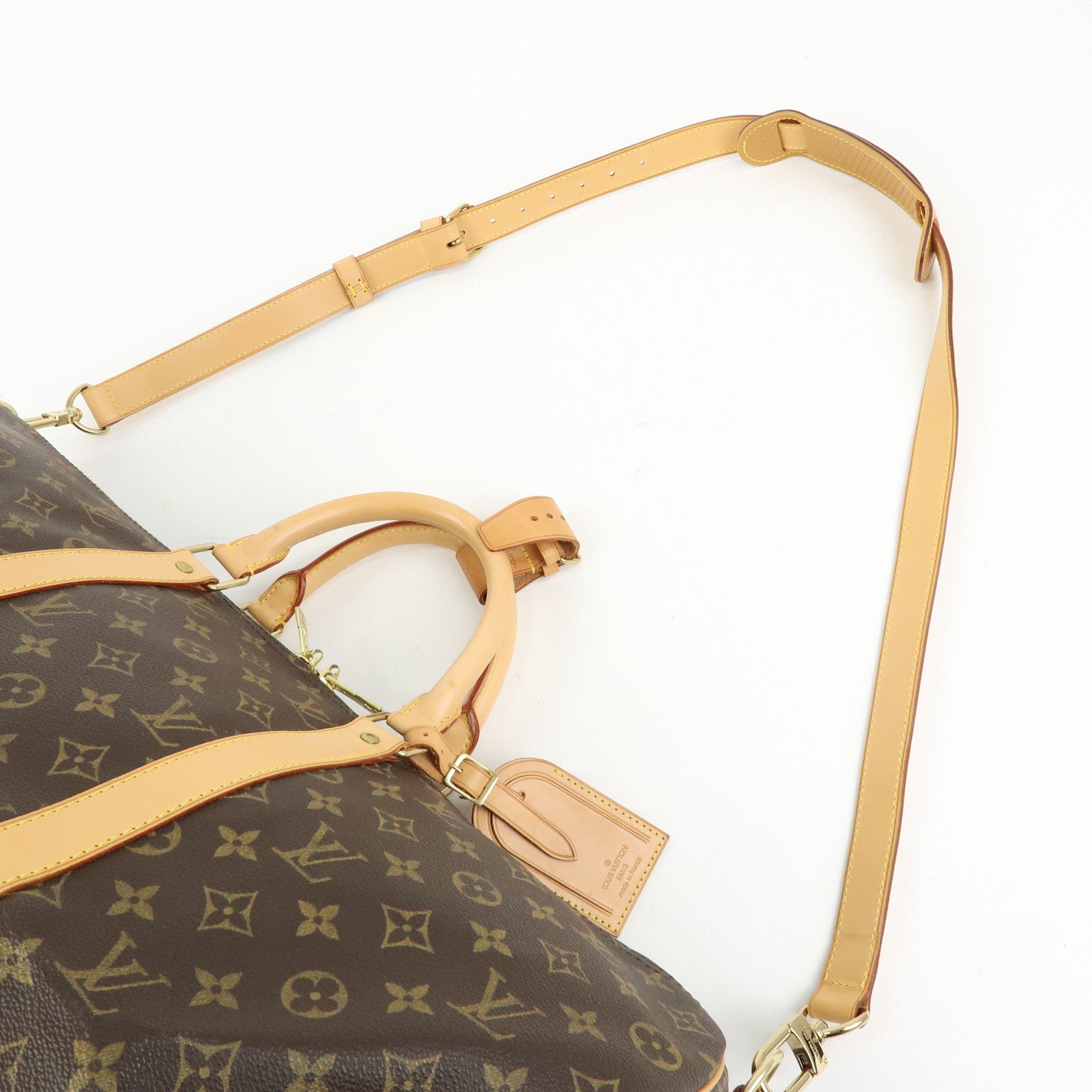 Louis Vuitton Monogram Keep All Bandouliere 50 Boston Bag M41416