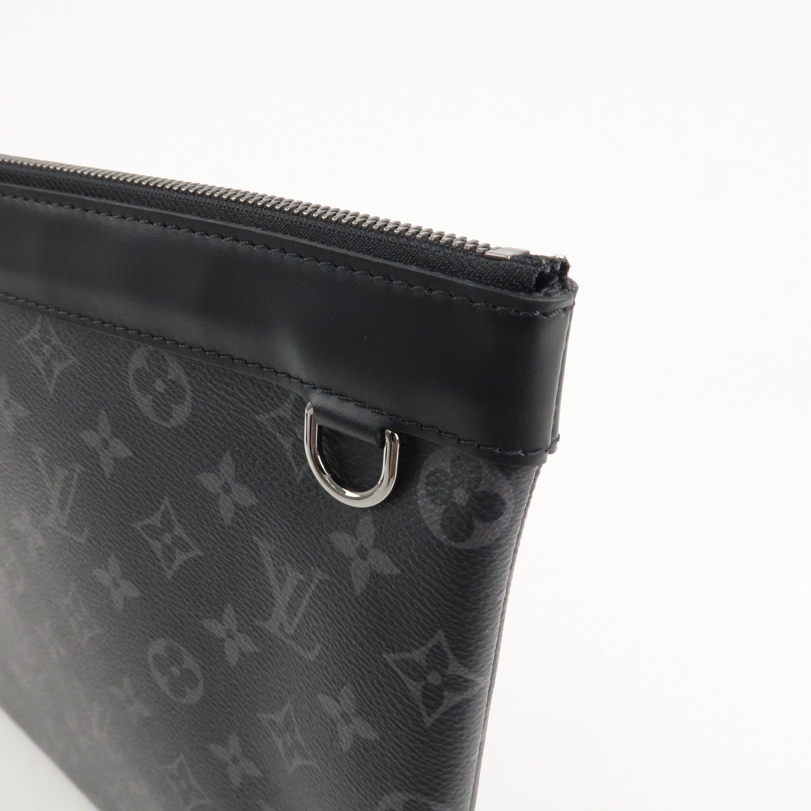 Louis Vuitton Monogram Eclipse Pochette Discovery Clutch Bag M62291