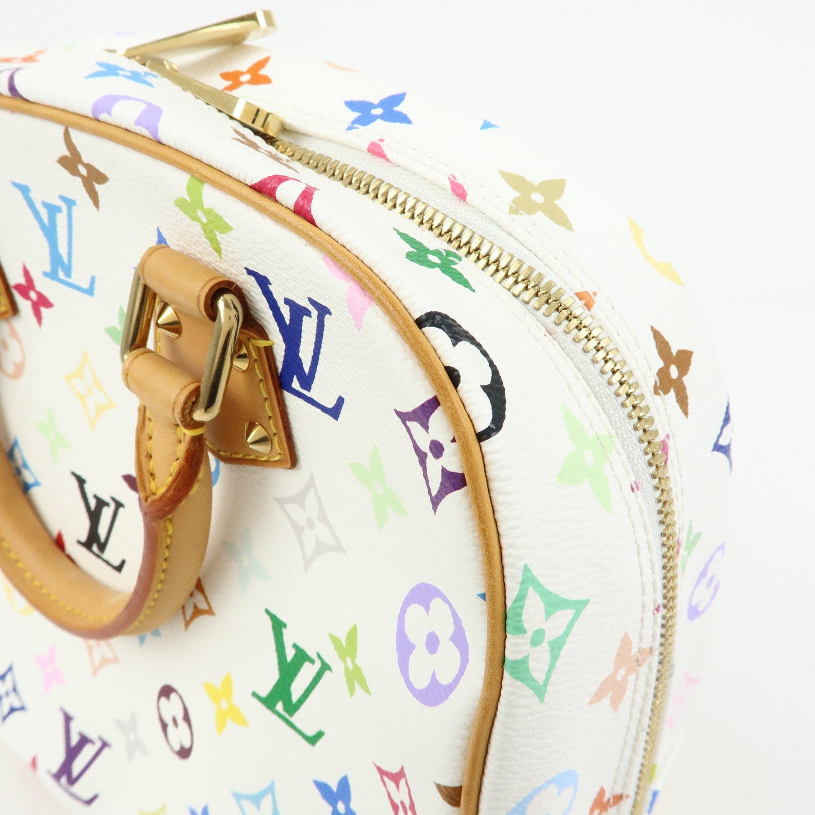 Louis Vuitton Monogram Multicolor Trouville Hand Bag Blanc M92663