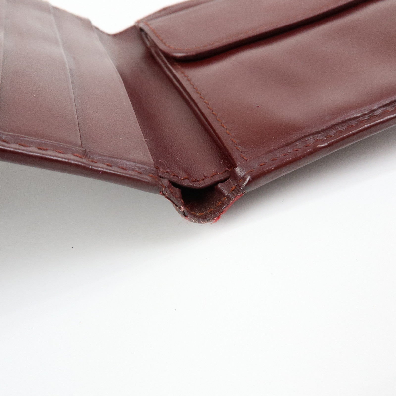 Cartier Must de Cartier Set of 2 Leather Wallet Bordeaux
