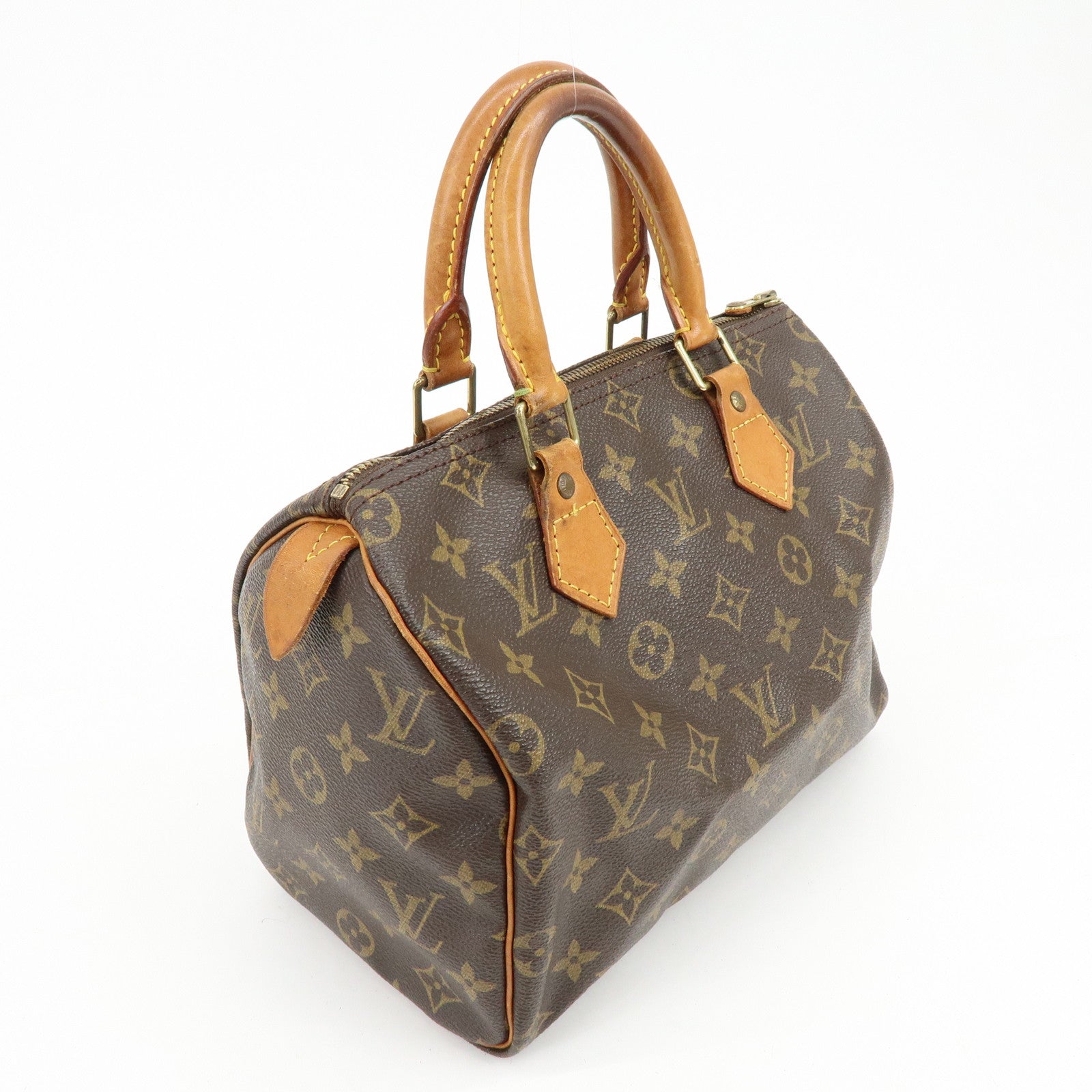 Louis Vuitton Monogram Speedy 25 Boston Bag Hand Bag Brown M41528
